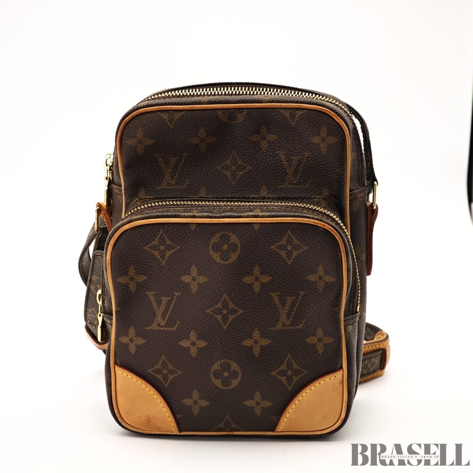 LOUIS VUITTON Amazon Crossbody Shoulder Bag Monogram Leather Brown M45236 Women