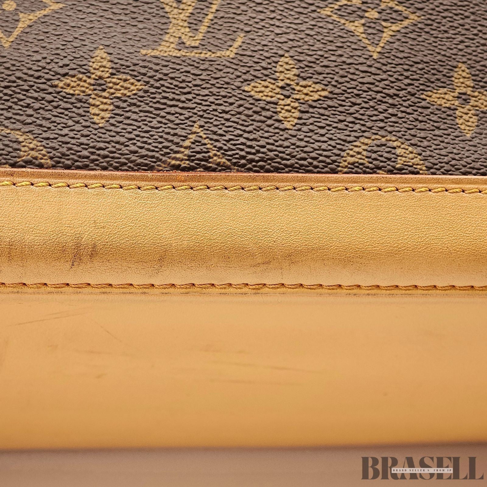 Louis Vuitton Lockit Horizontal Tote Bag M40104 Monogram Canvas Leather Brown