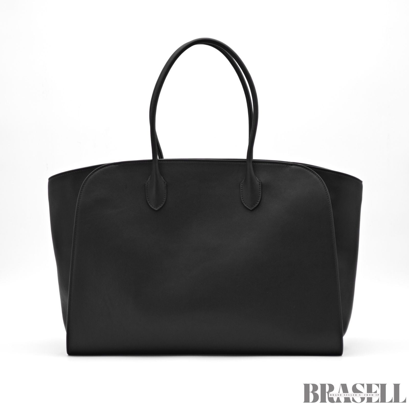 The Row Marlo 17 Leather Tote Bag Handbag Black Women's Made in Italy
