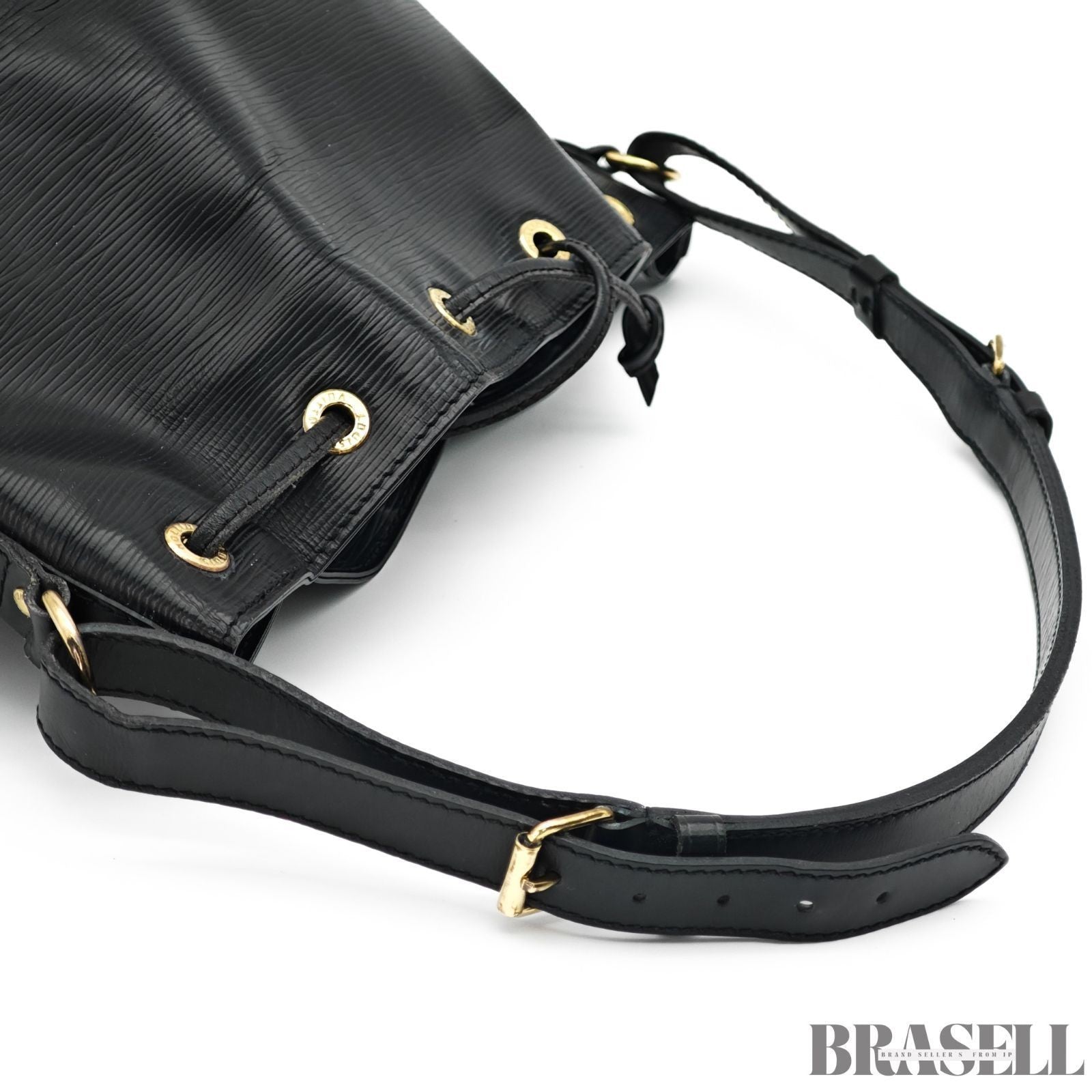 Louis Vuitton Epi Noé Noir M59002 Bucket Shoulder Bag Handbag Black Epi Leather