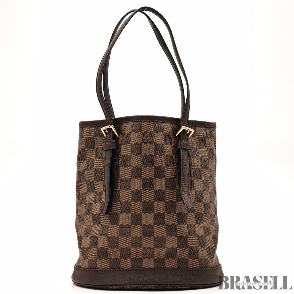 Louis Vuitton Mare N42240 Tote Bag With Pouch Bucket Bag Brown Gold Hardware