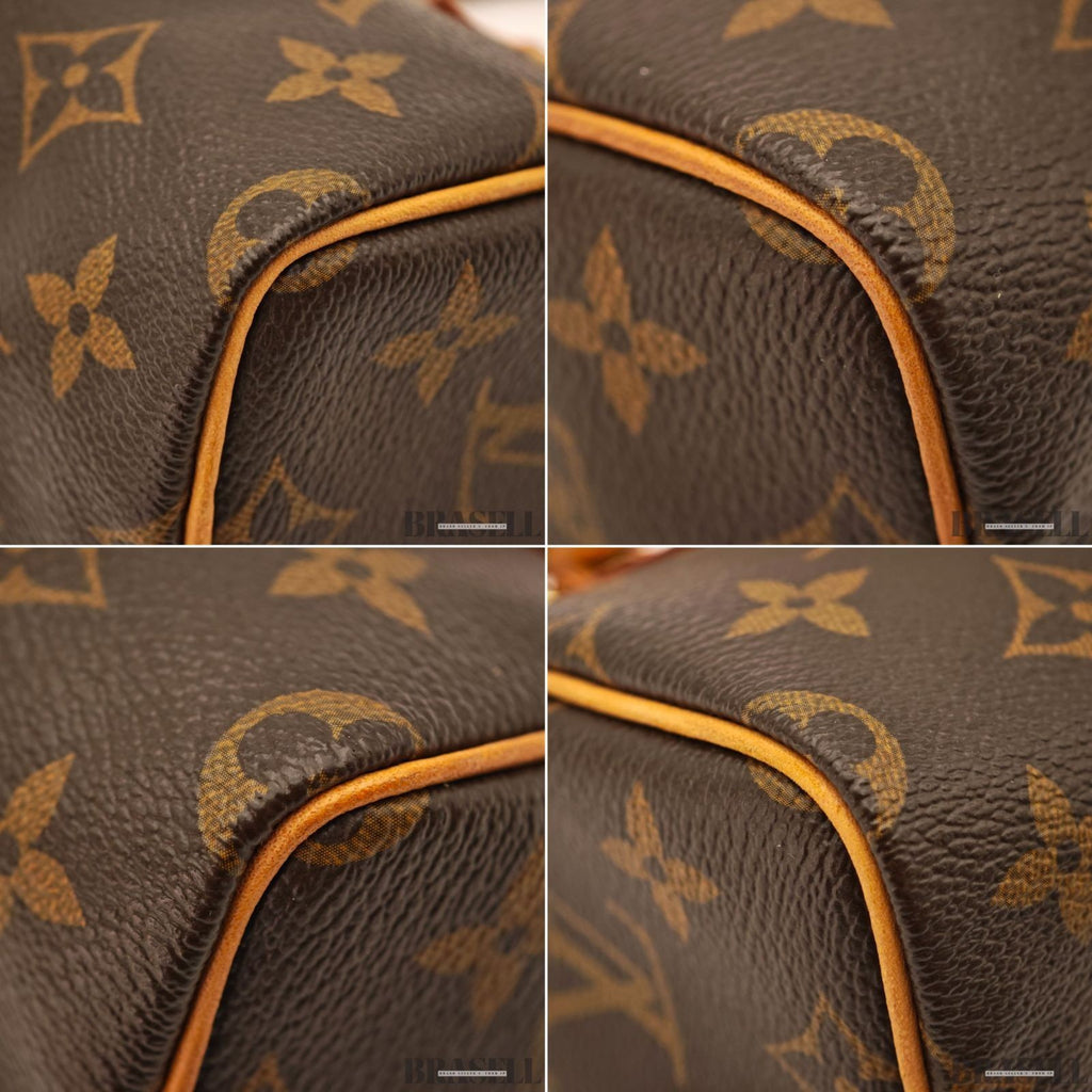 Auth Louis Vuitton Monogram Mini Speedy M41534 Hand Bag Tote Bag with Dust Bag