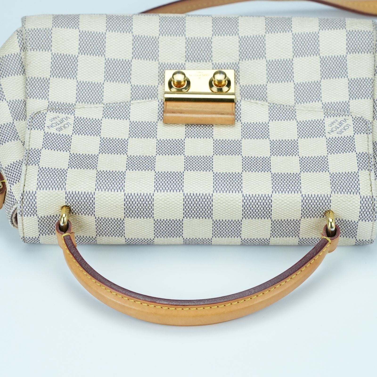 LOUIS VUITTON Damier Azur Croisette Handbag Shoulder Bag N41581