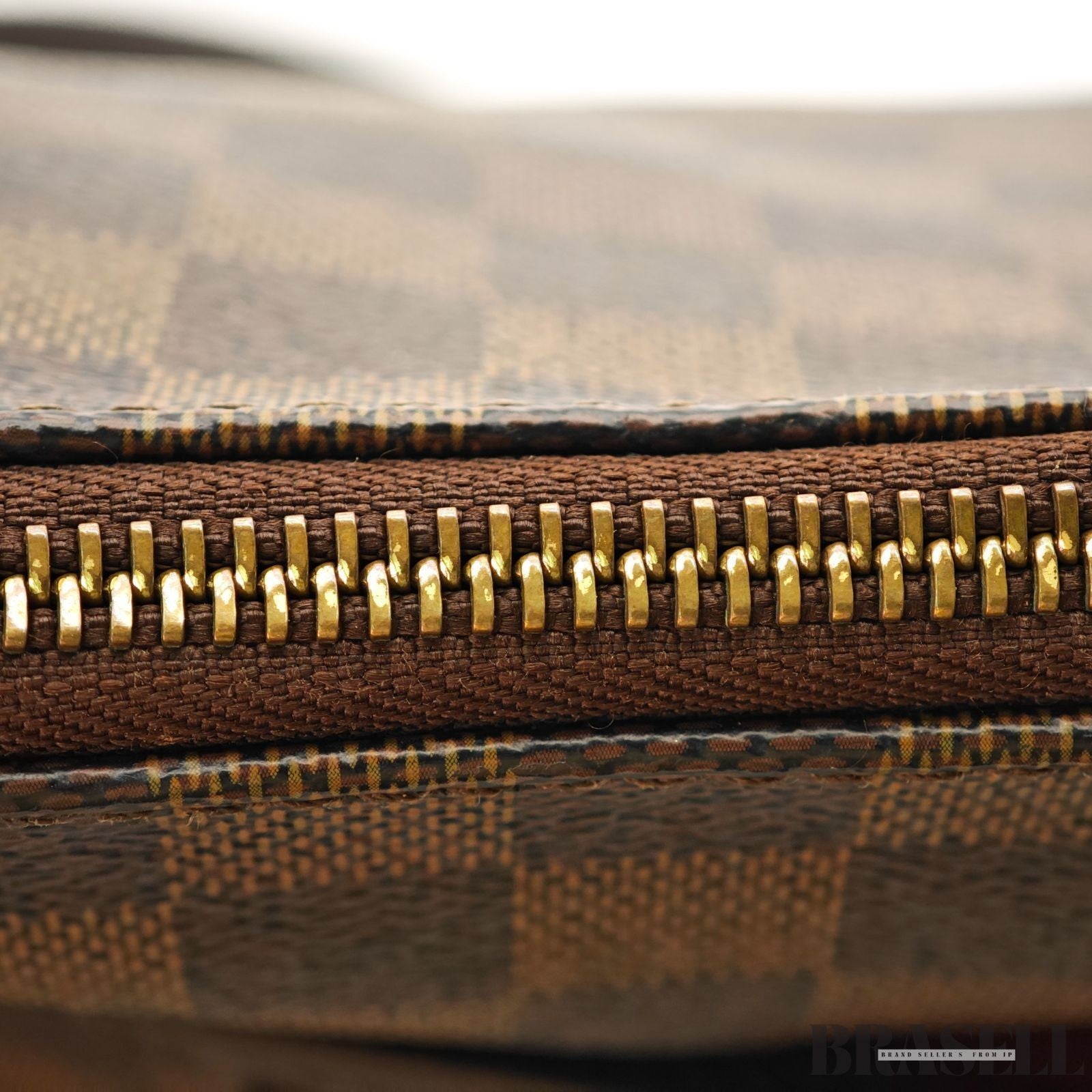 Borsa a tracolla Louis Vuitton Bloomsbury PM N42251 Damier Ebene in tela marrone