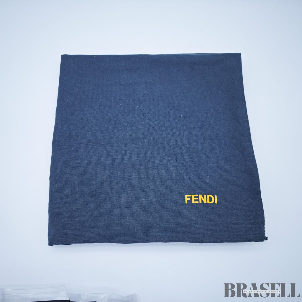 FENDI Peekaboo 8BN290 Large Black Leather Handbag Shoulder Bag Women’s