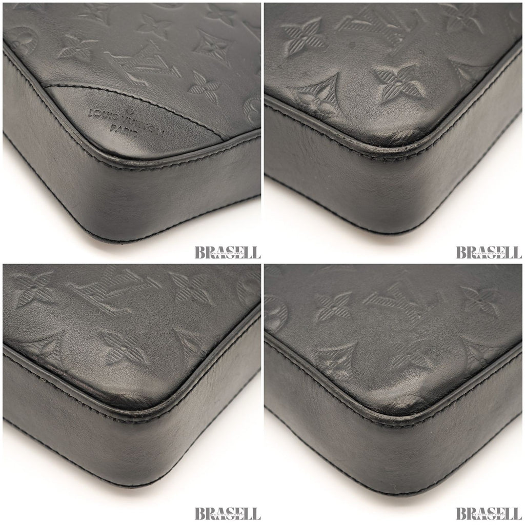 LOUIS VUITTON Duo Messenger Bag M69827 Black Monogram Eclipse Shoulder Bag