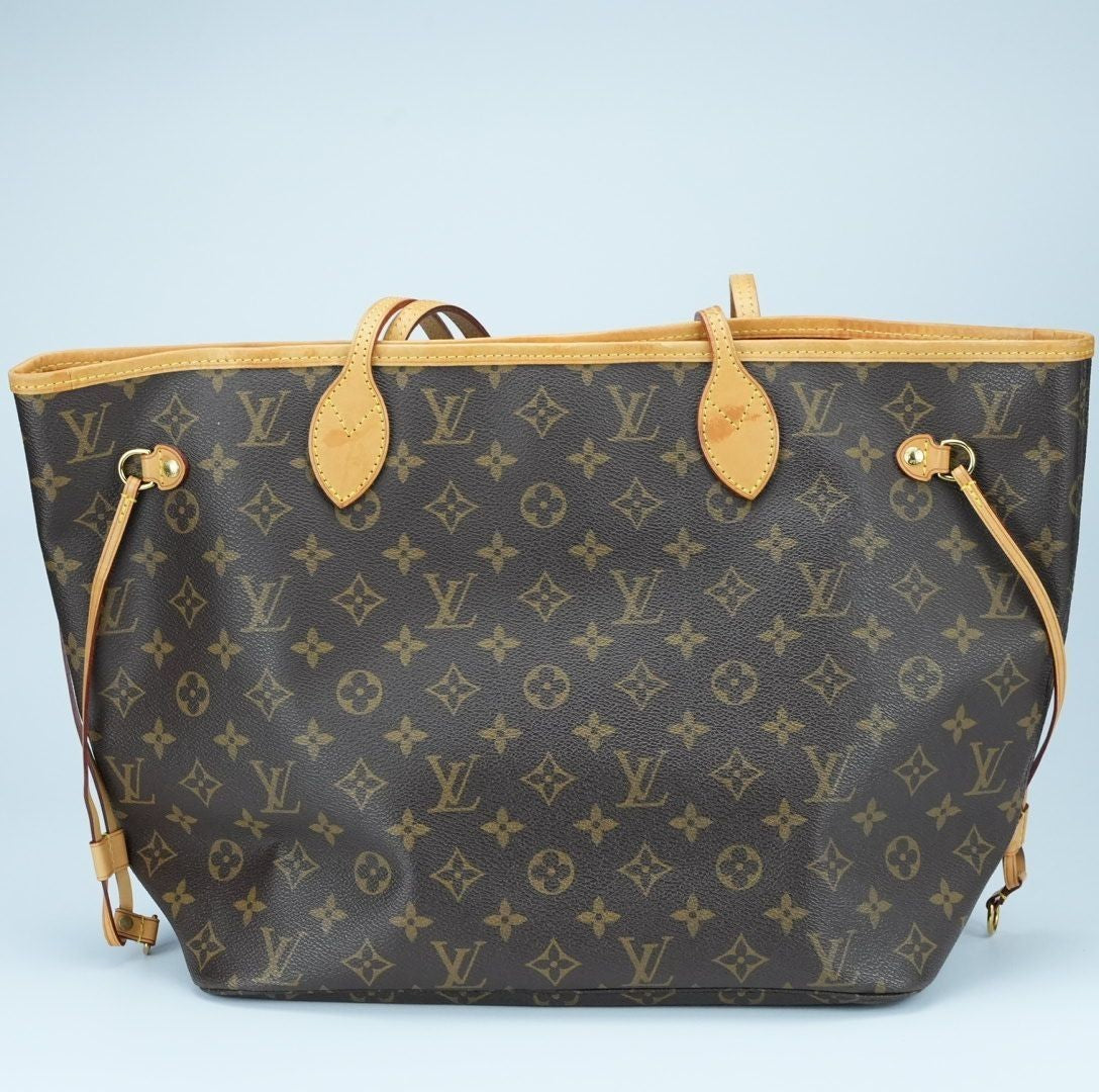 LOUIS VUITTON Monogram Neverfull MM Pivoine Tote Bag with Pouch M41178