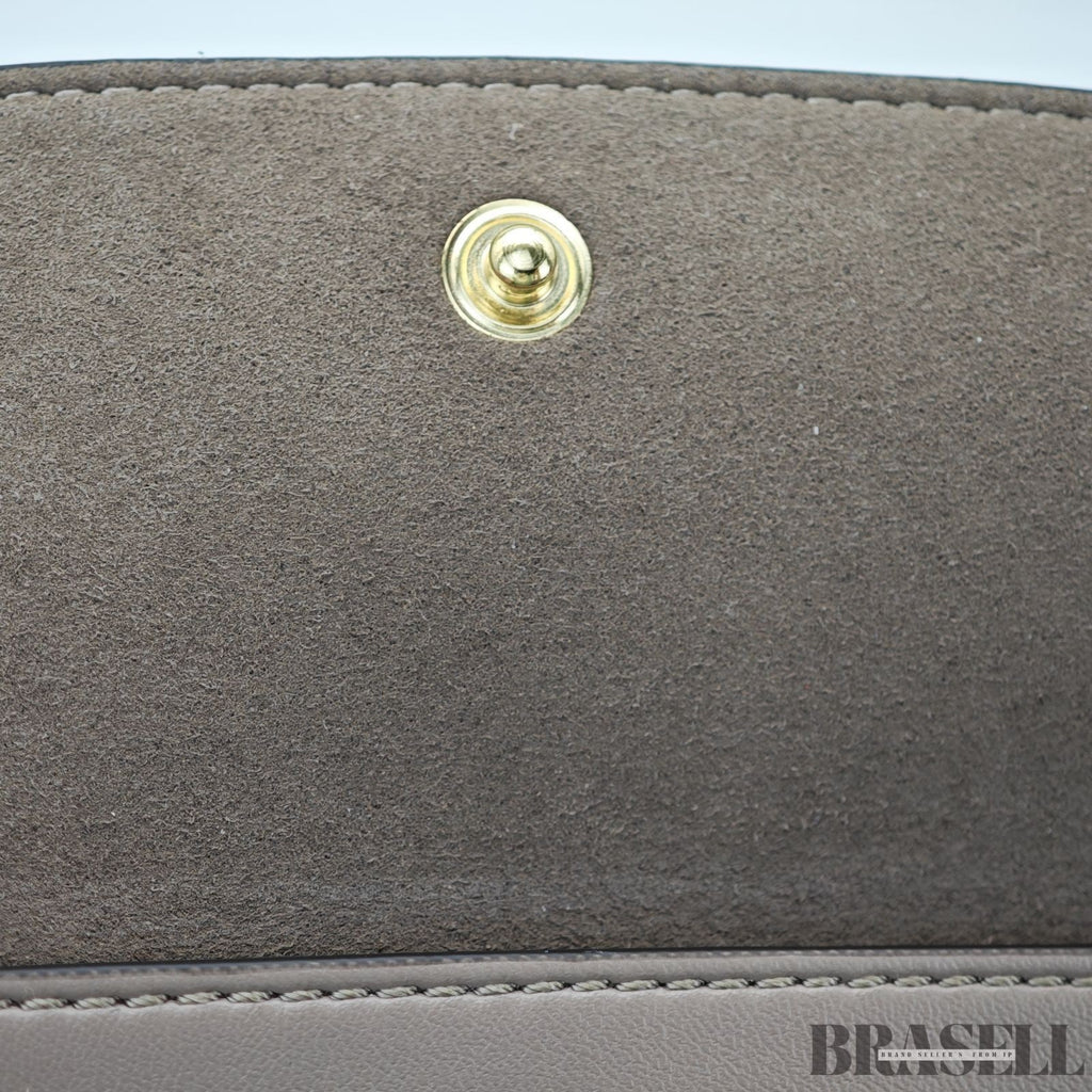 Stella McCartney 2-Way Tote Bag 513860 Greige with Case Large Capacity