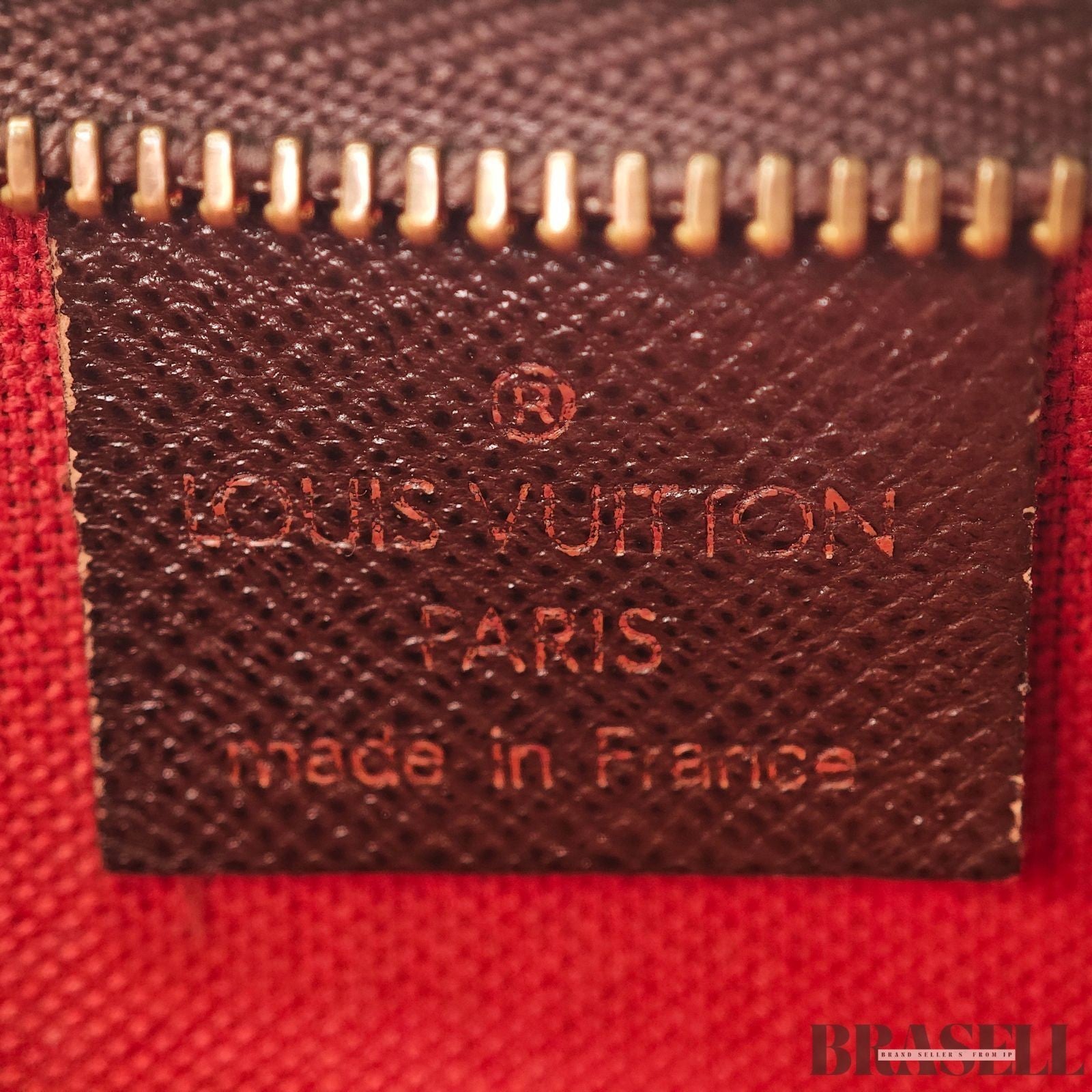LOUIS VUITTON  Trousse Makeup Poach Hand Bag Damier Ebene Leather Brown N51982