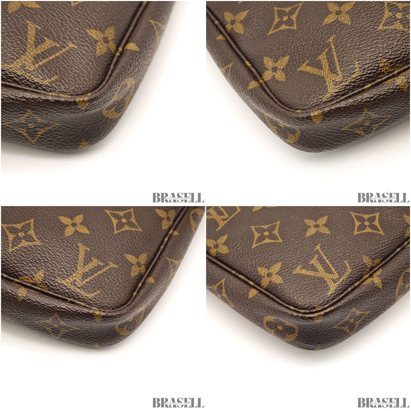 Louis Vuitton Accessoire M51980 Bag Handbag Compact Monogram Leather Brown