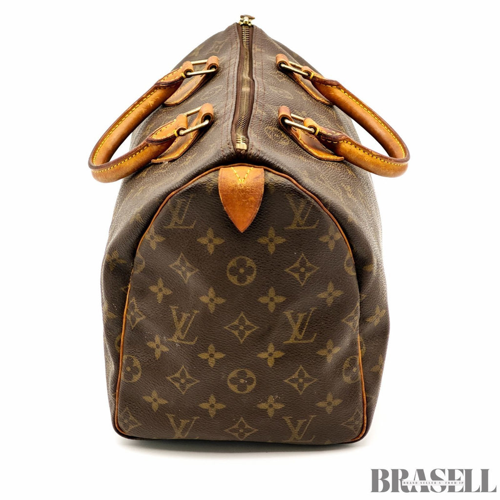 Louis Vuitton Monogram Speedy 30 M41108 Handbag Mini Boston Bag Canvas Brown