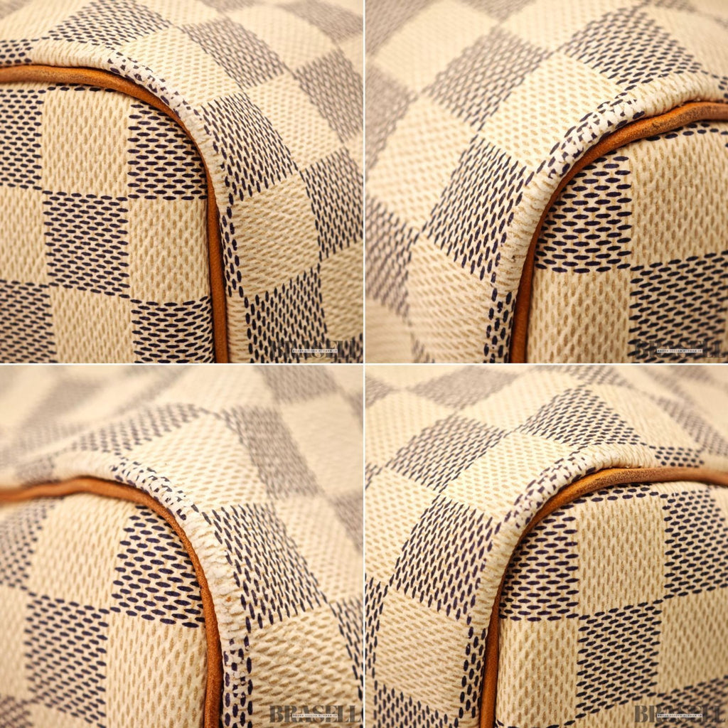 LOUIS VUITTON  Damier Azur Speedy 35 N41535 Handbag White Boston Bag Women's