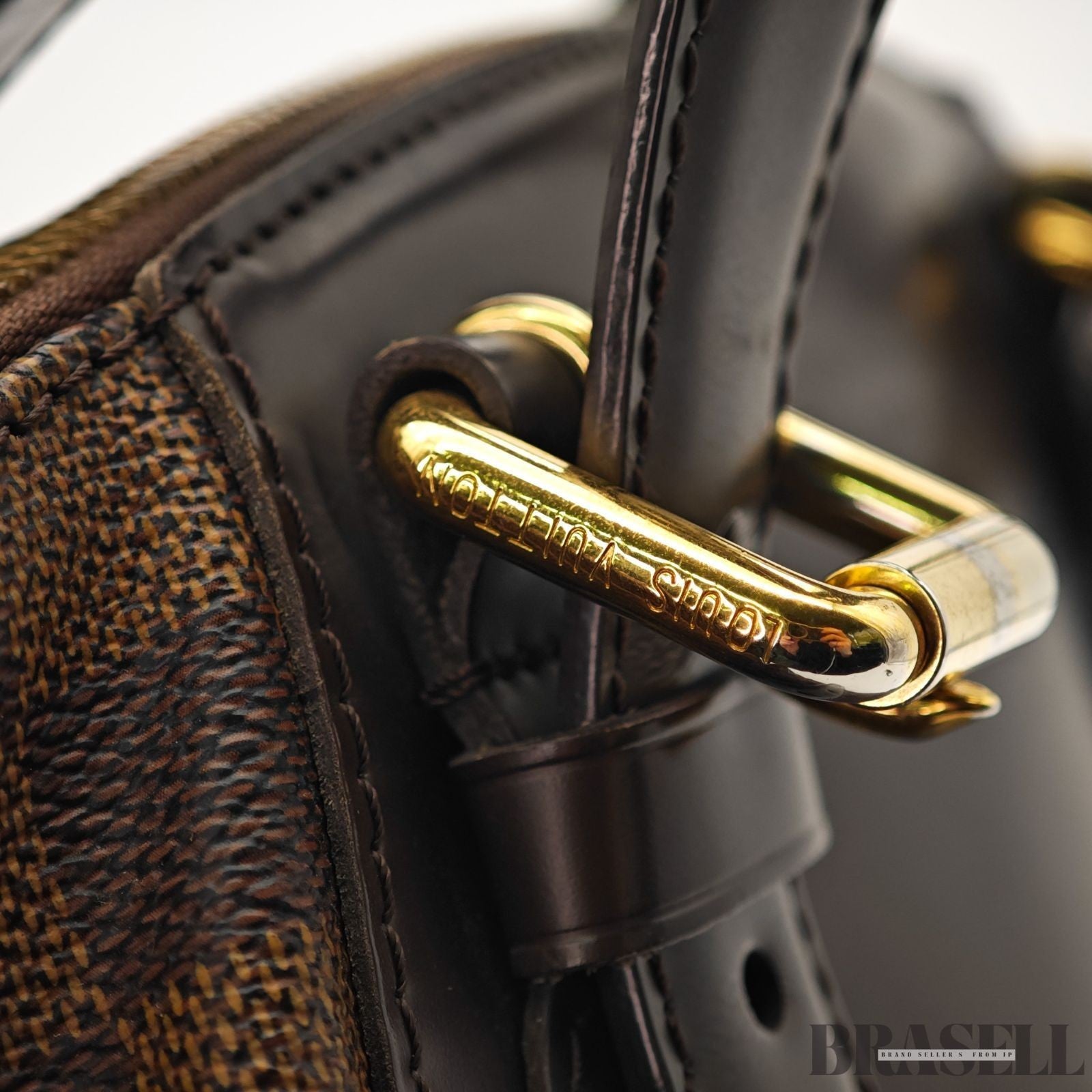 Louis Vuitton Damier Verona MM N41118 Bag Handbag Brown Women's With Key