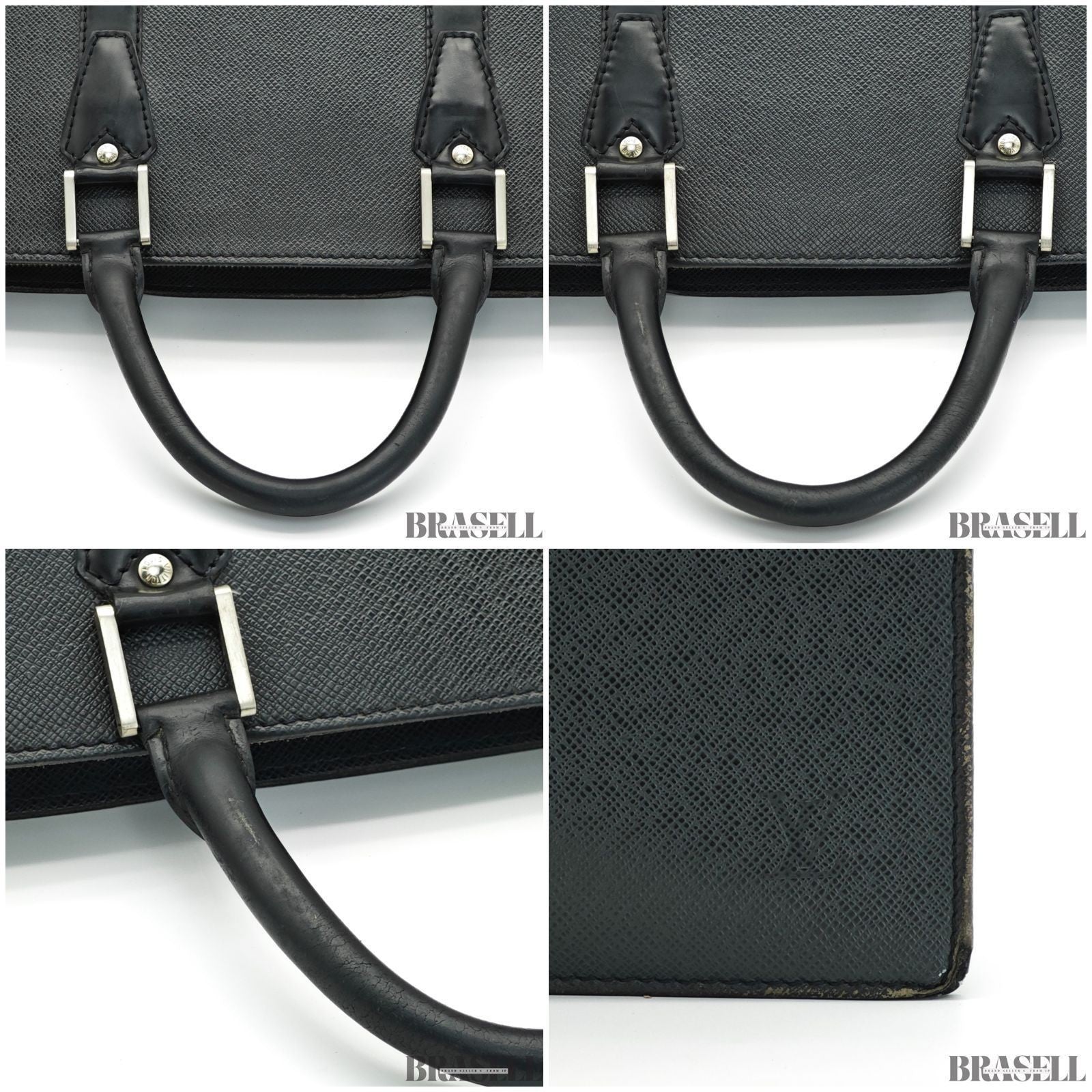 LOUIS VUITTON Taiga Porte-Documents Rosan M30052 Black Briefcase Men and Women