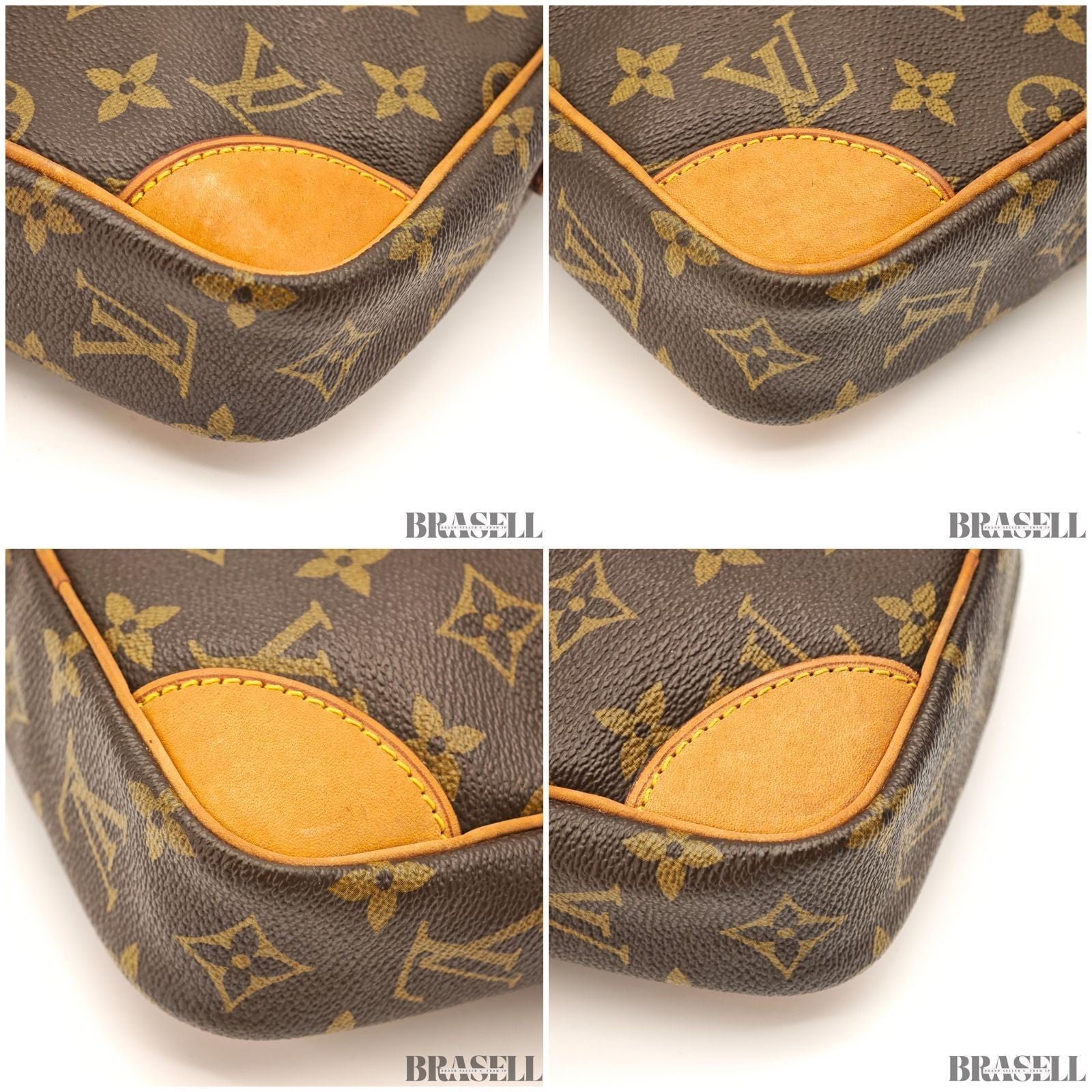 LOUIS VUITTON Danube M45266 Shoulder Bag Monogram Leather Brown France Women
