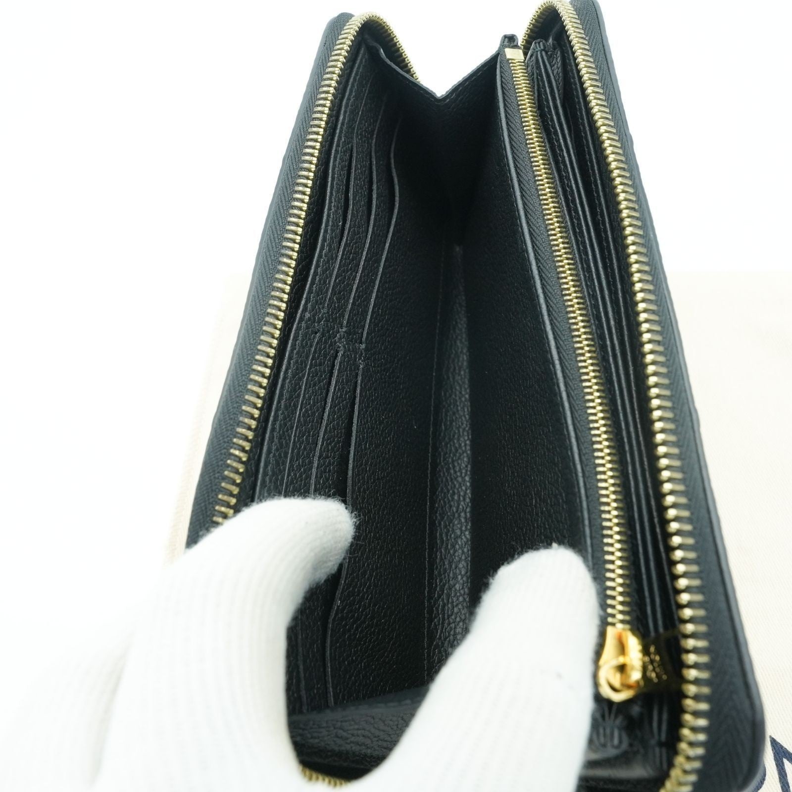 LOUIS VUITTON Empreinte Giant M69698 Long Wallet Zippy Wallet Black