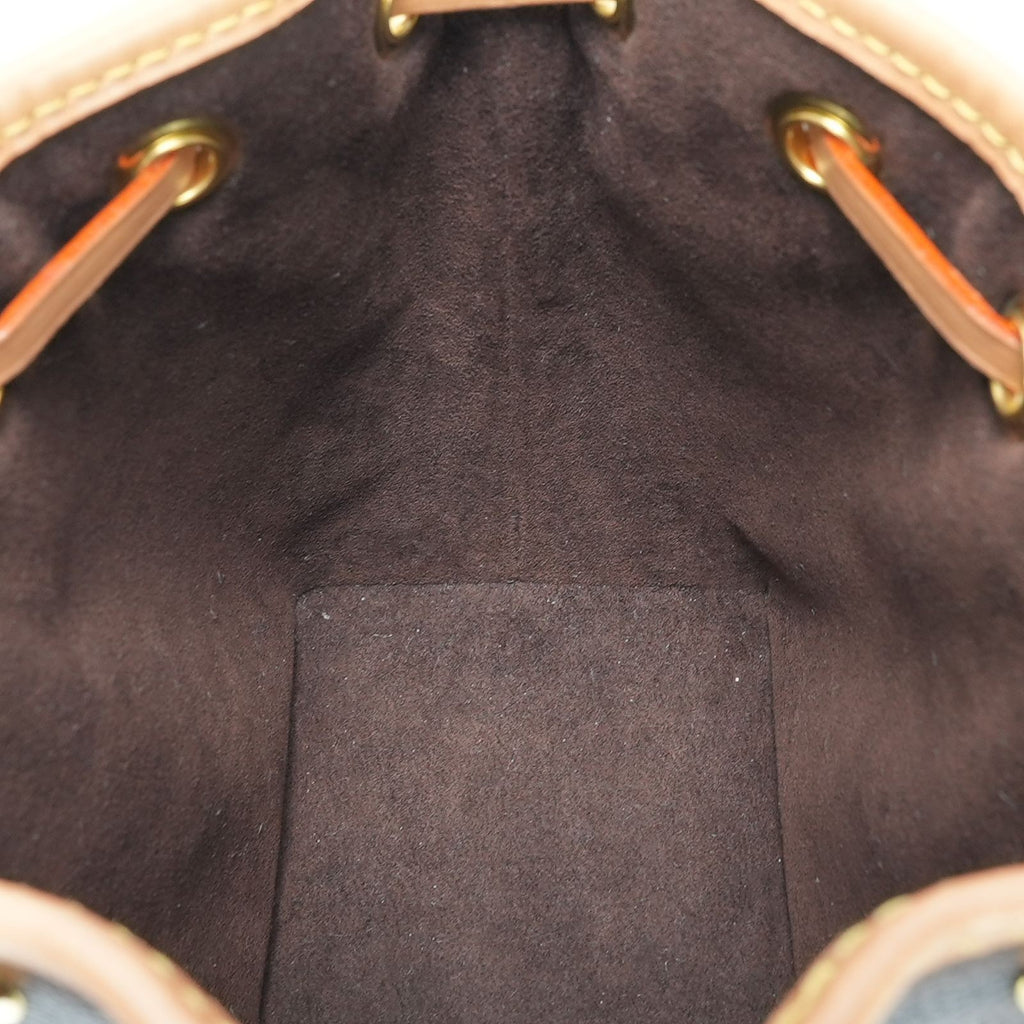 LOUIS VUITTON Nano Noe Monogram M81266 Handbag/Shoulder Bag/Bucket Bag Brown