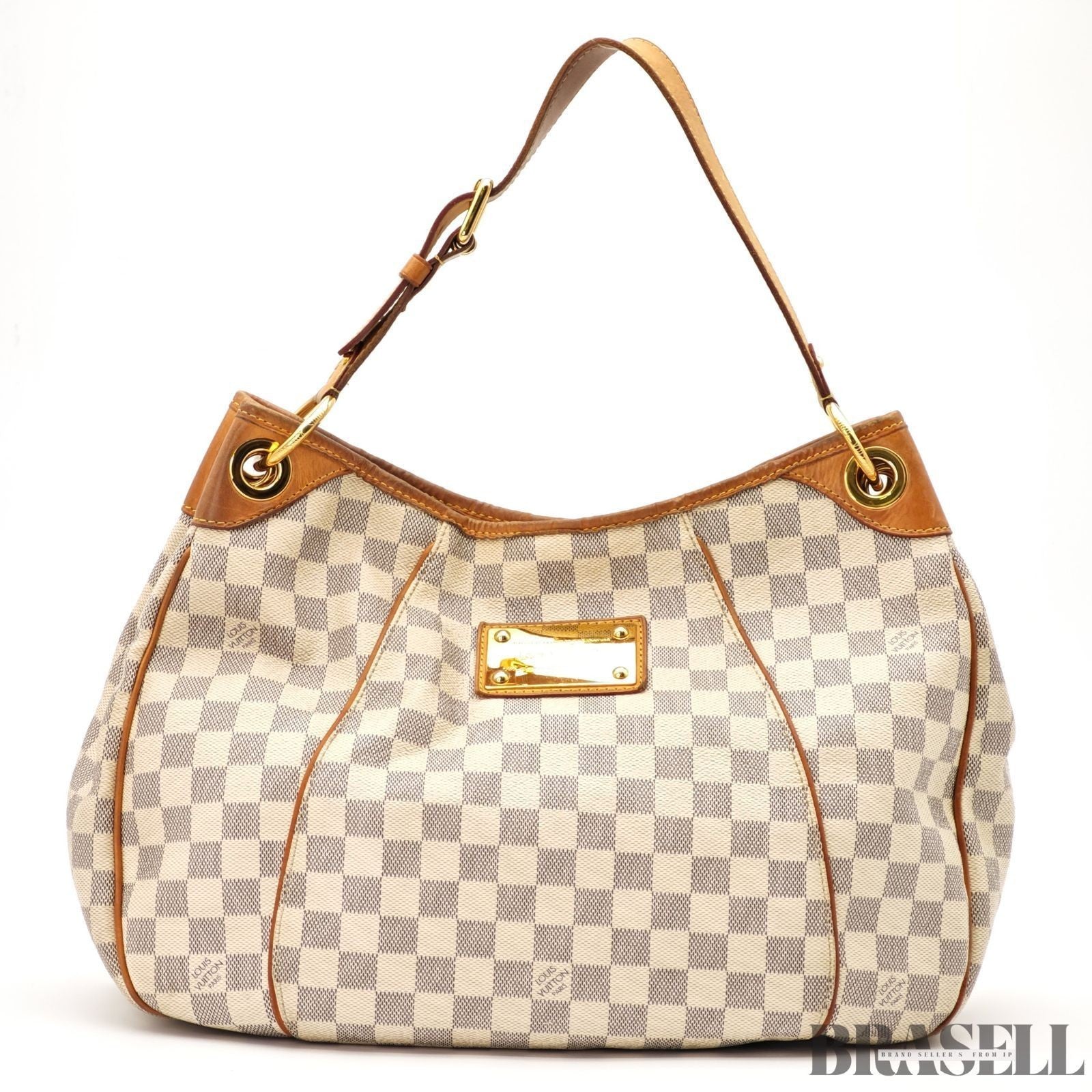 Louis Vuitton Galliera GM N55216 Damier Azur Canvas Tote Bag Handbag White