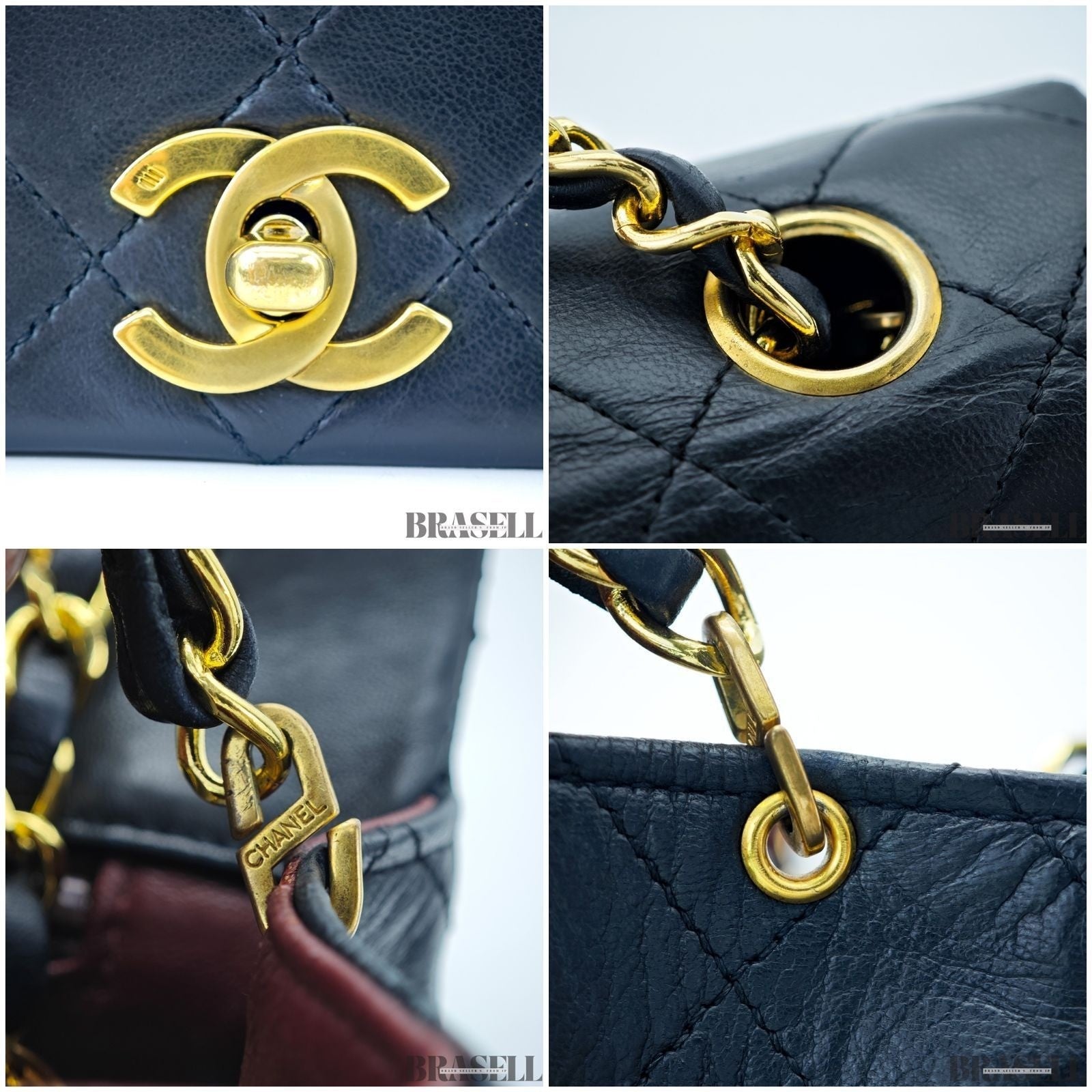 Chanel Matelassé 23 Lambskin Black 1192228 Shoulder Bag Flap Compact Black