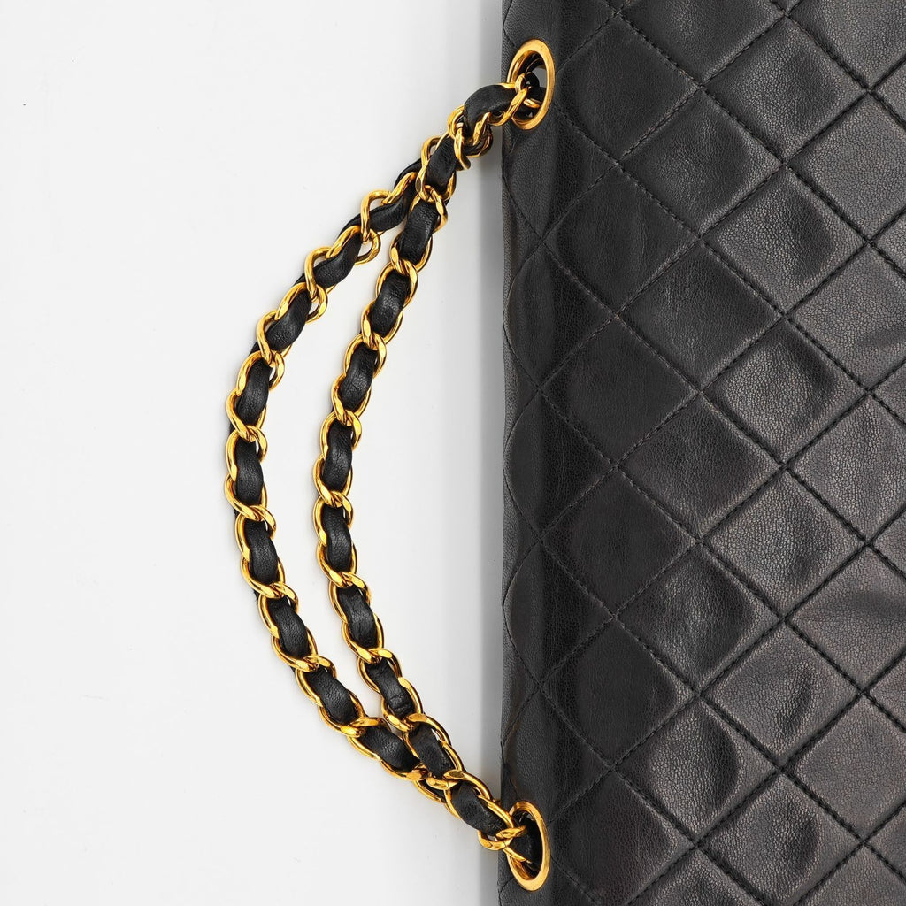 CHANEL Matelasse Chain Shoulder Bag 2way Flap Black Women's Men's