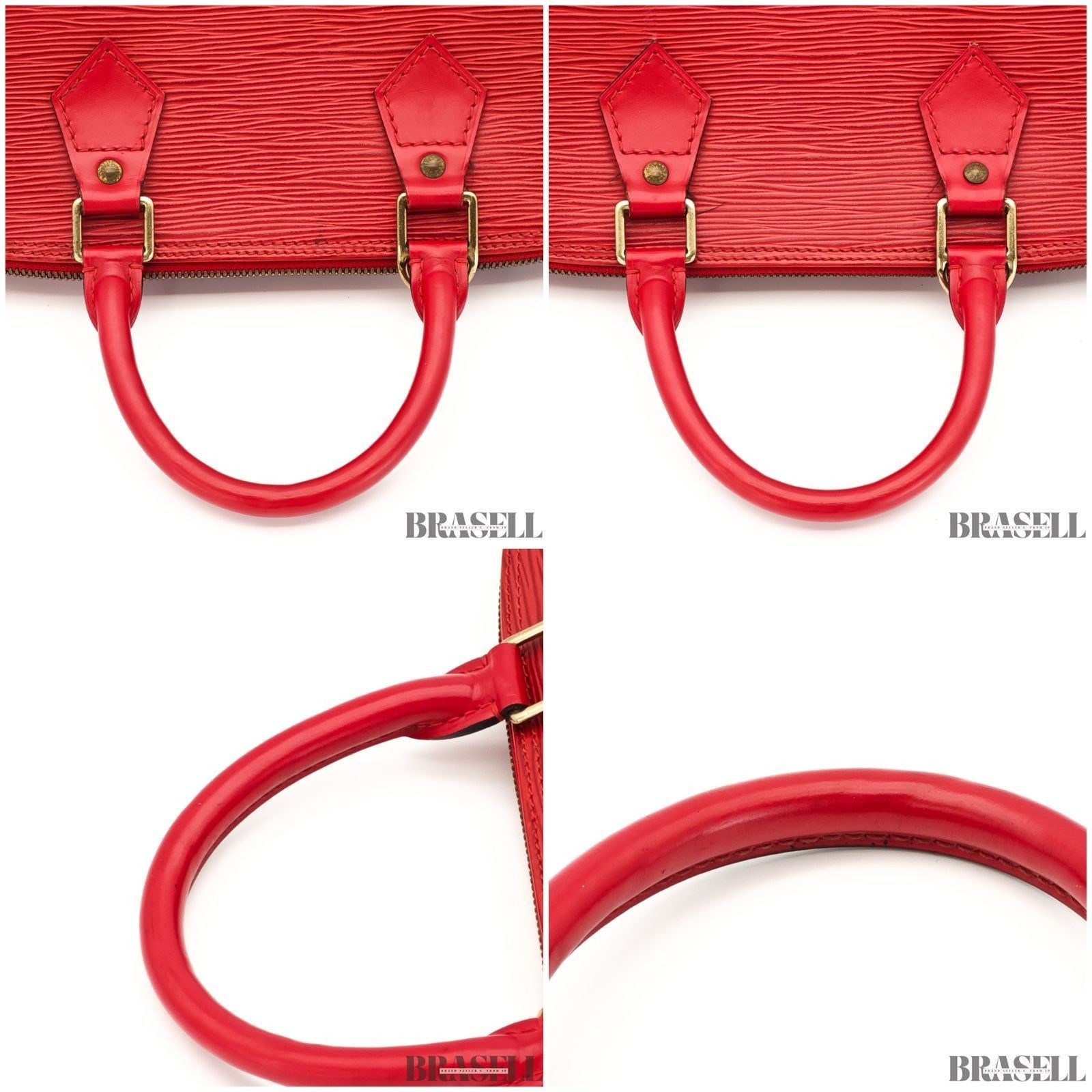 Louis Vuitton Epi Alma M52147 Castillian Red Handbag Tote Bag Leather Woman