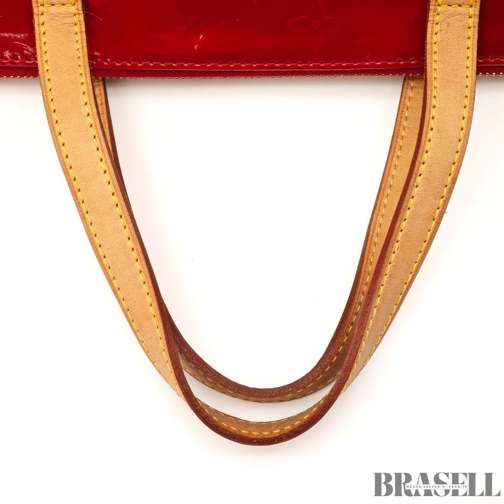 LOUIS VUITTON Monogram Vernis Bellevue PM Tote Bag Handbag Pomme D'amour M93583