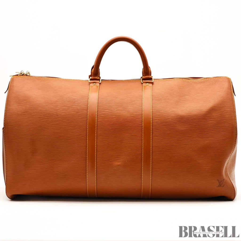 LOUIS VUITTON Epi Keepall 55 M42958 Zipangu Gold Boston Travel Bag Women’s