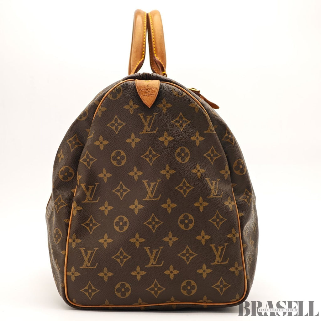 Louis Vuitton Keepall 50 Monogram M41426 Boston Bag Brown With Padlock Key
