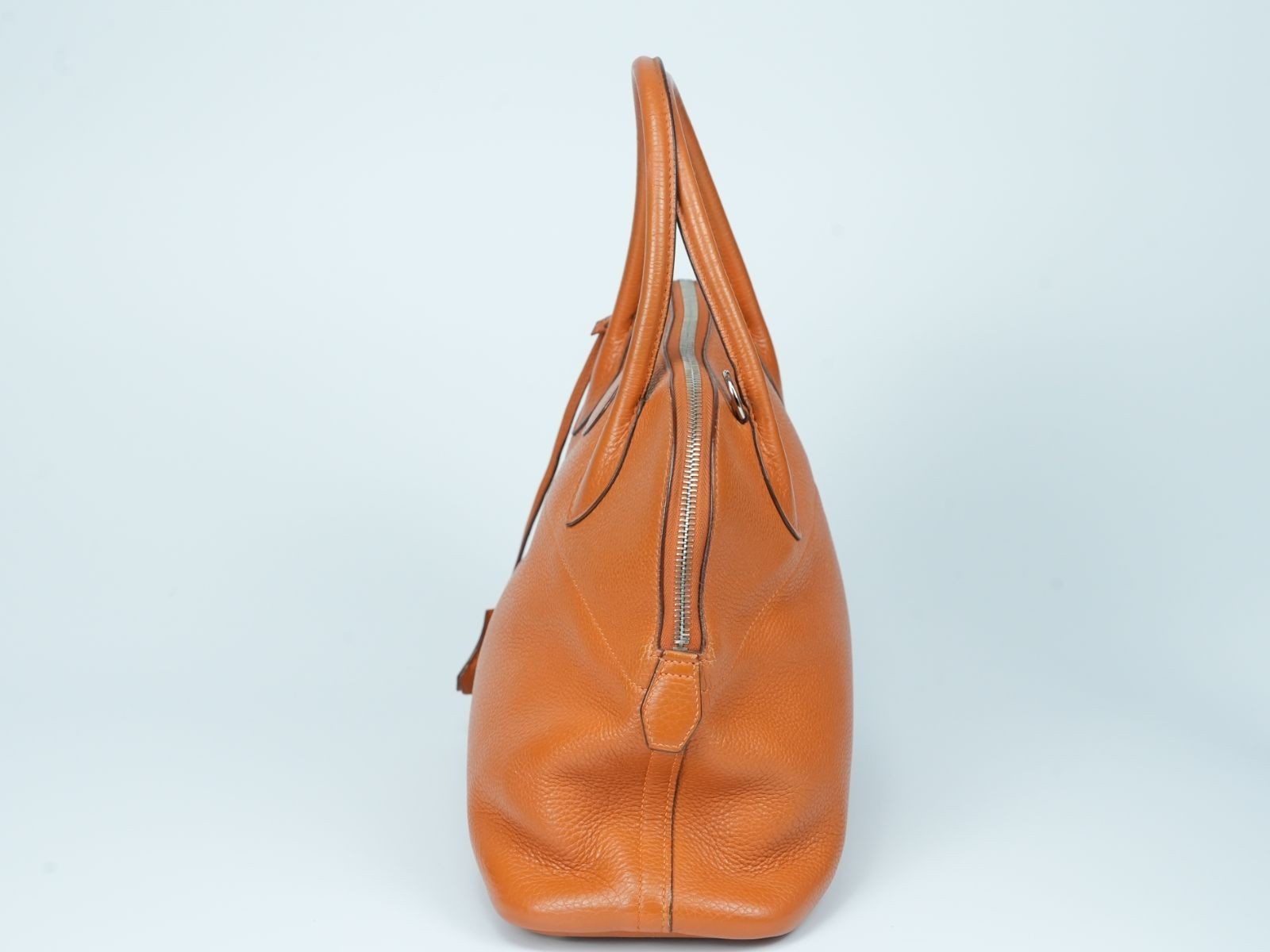 HERMES Bolide 31 Handbag with K stamp Orange Taurillon Clemence