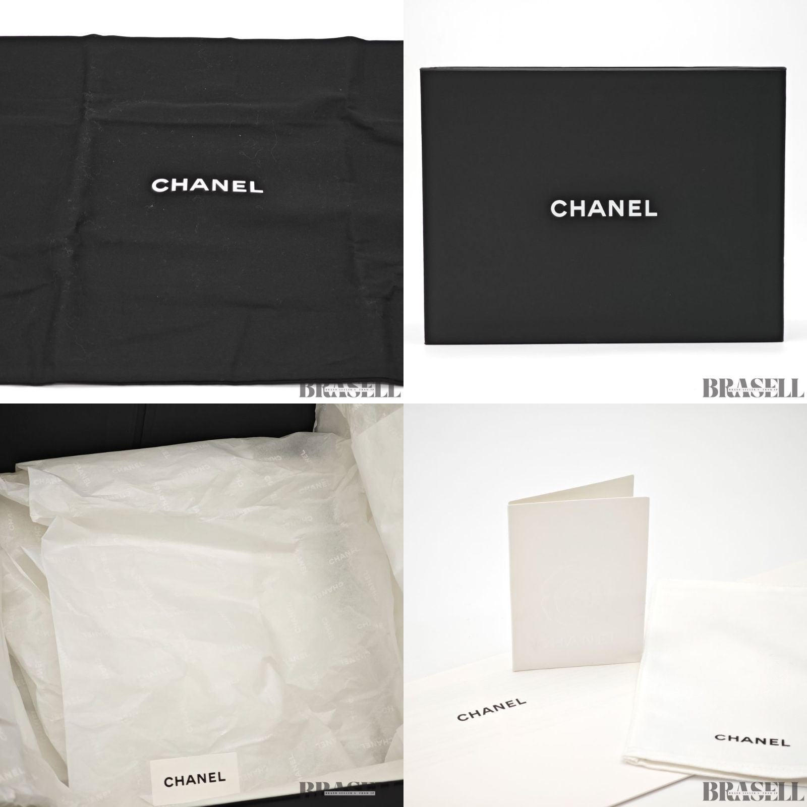 CHANEL Matelasse Coco Mark Lambskin Top Handle Flap Bag Chain Shoulder White
