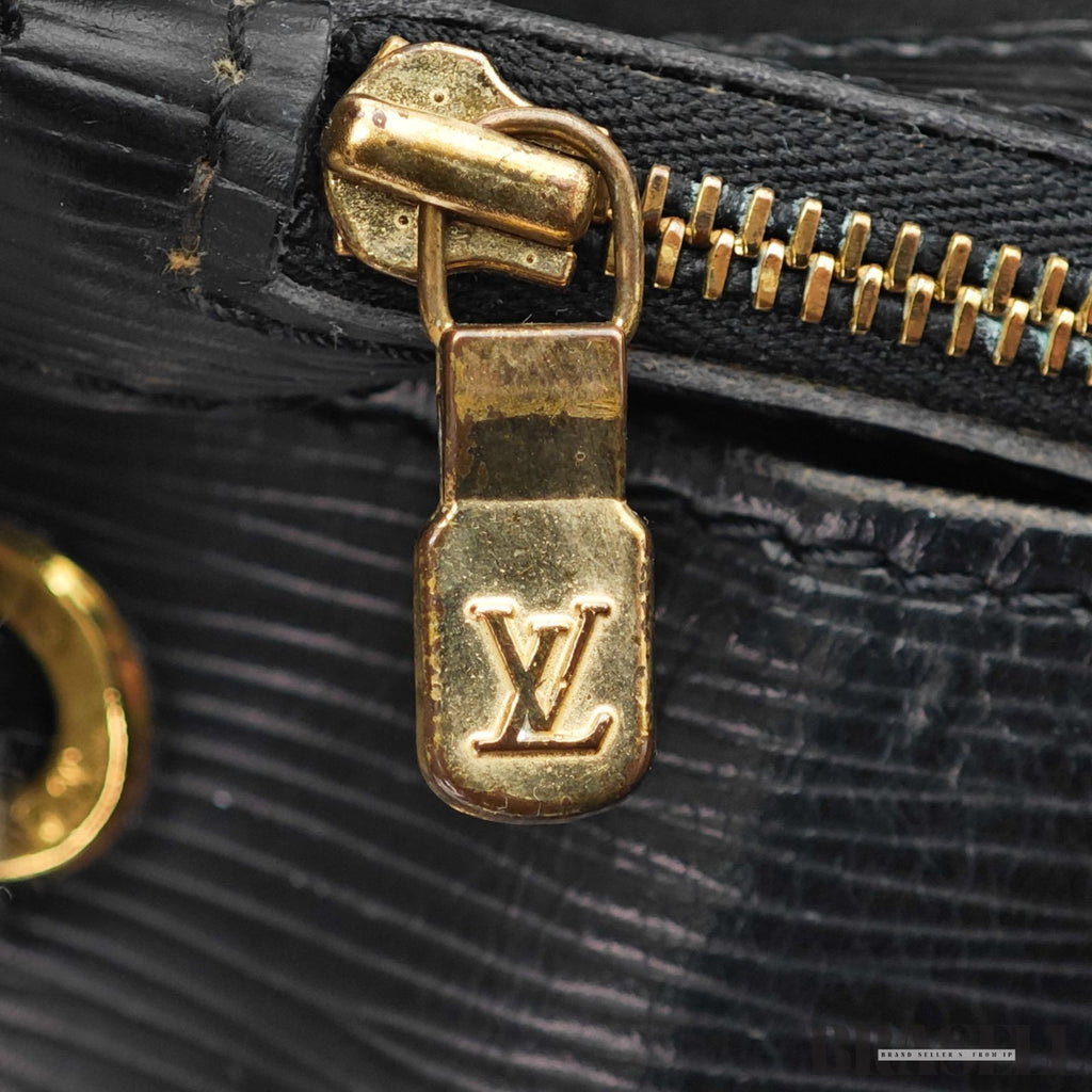 Louis Vuitton Epi Noé Noir M59002 Bucket Shoulder Bag Handbag Black Epi Leather