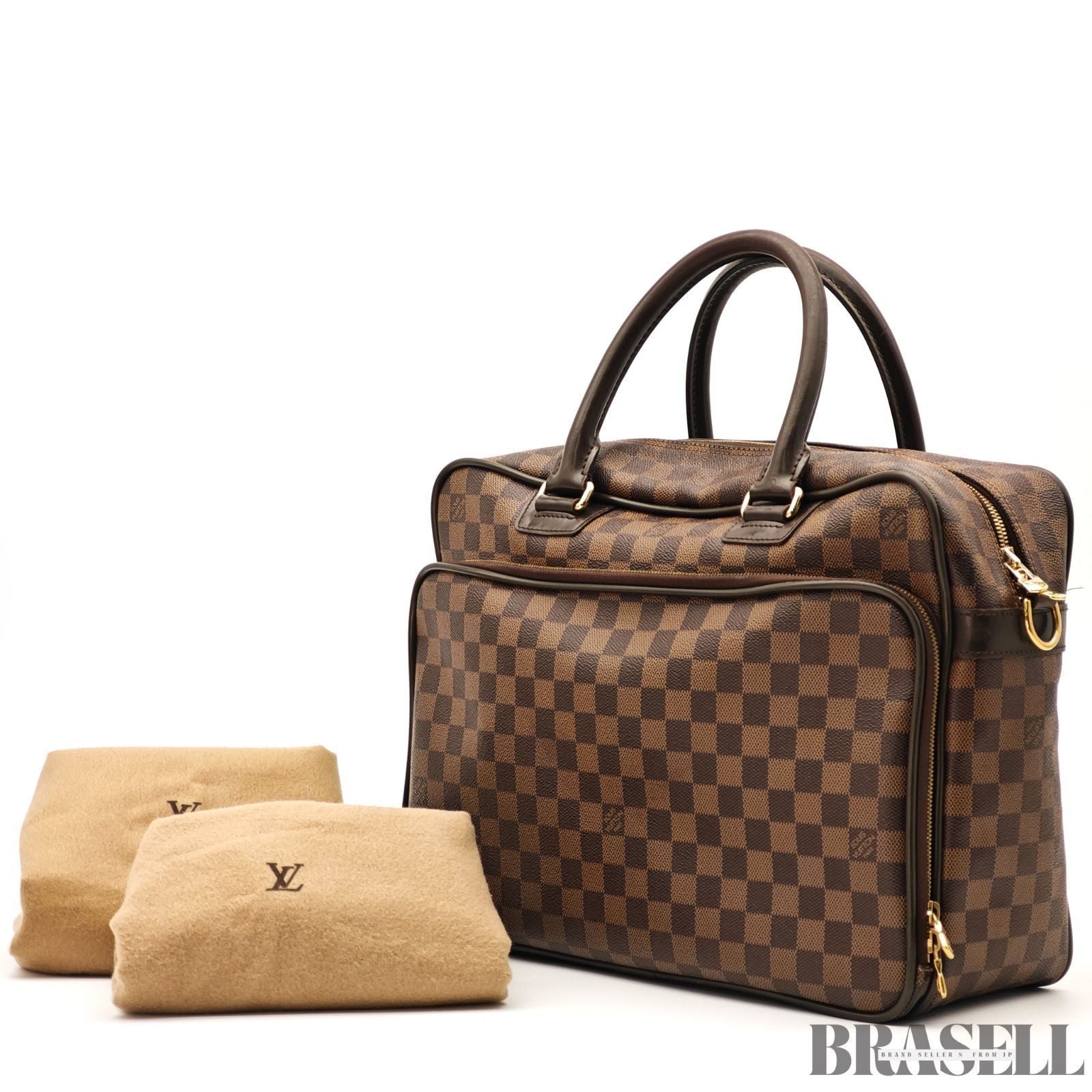 Louis Vuitton Icare N23252 Damier Handbag Boston Bag Briefcase Brown