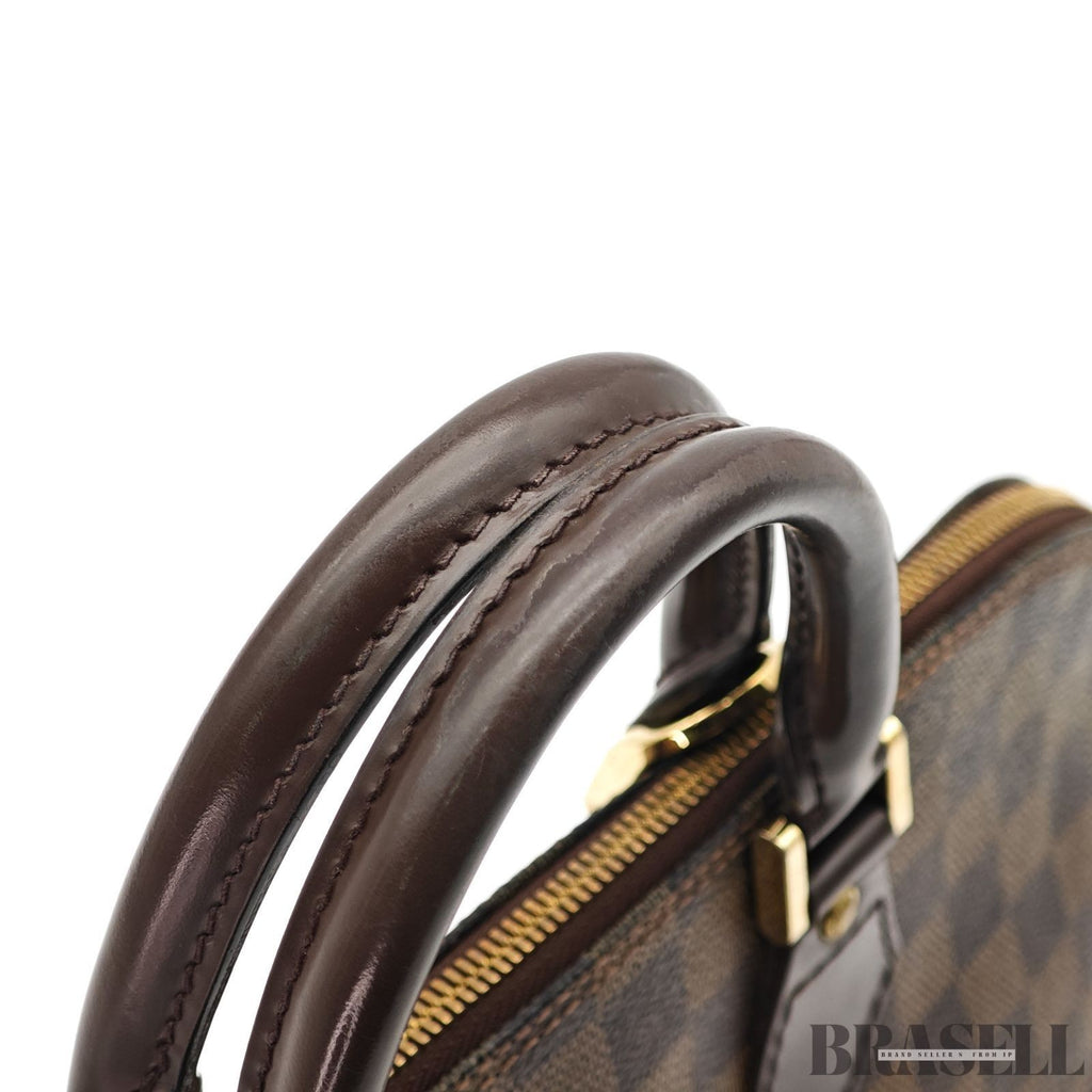LOUIS VUITTON Alma Handbag Tote Bag Damier Ebene Canvas Brown N53151
