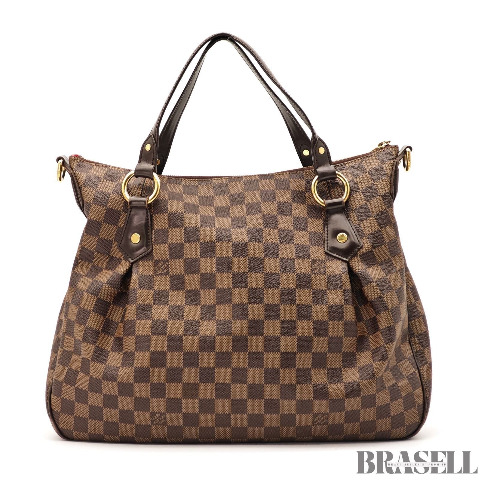 LOUIS VUITTON Evora MM 2 Way Shoulder Handbag N41131 Damier Canvas Brown