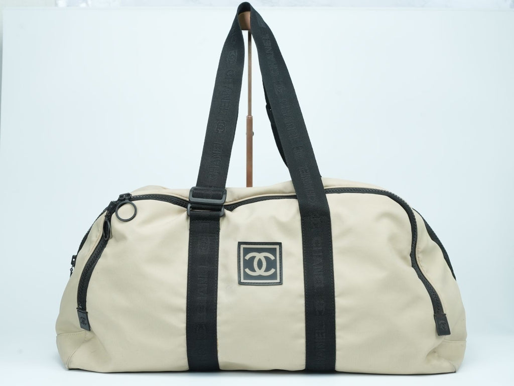 CHANEL Sport Line Coco Mark Boston Bag Travel Shoulder Bag