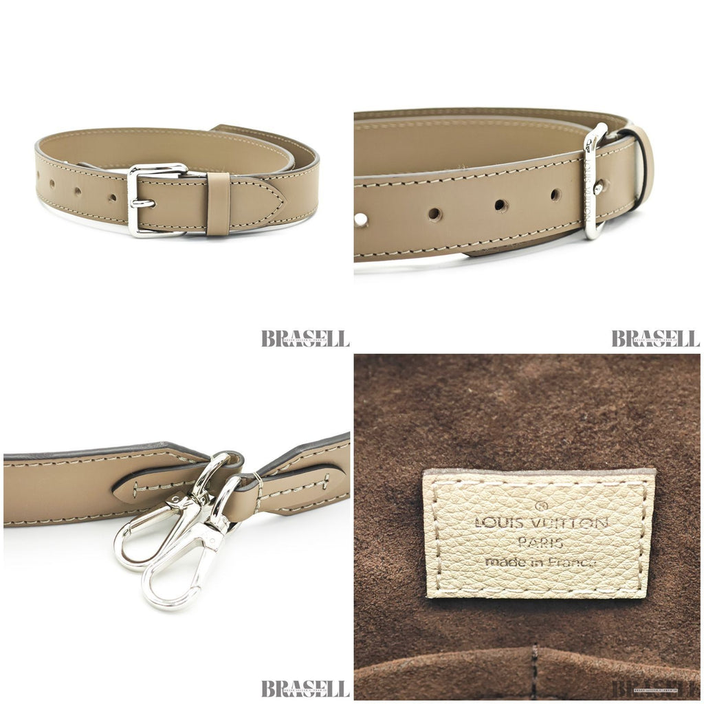 Louis Vuitton Monogram Mahina Omea M55031 Handbag Tassel Charm Galet Brown