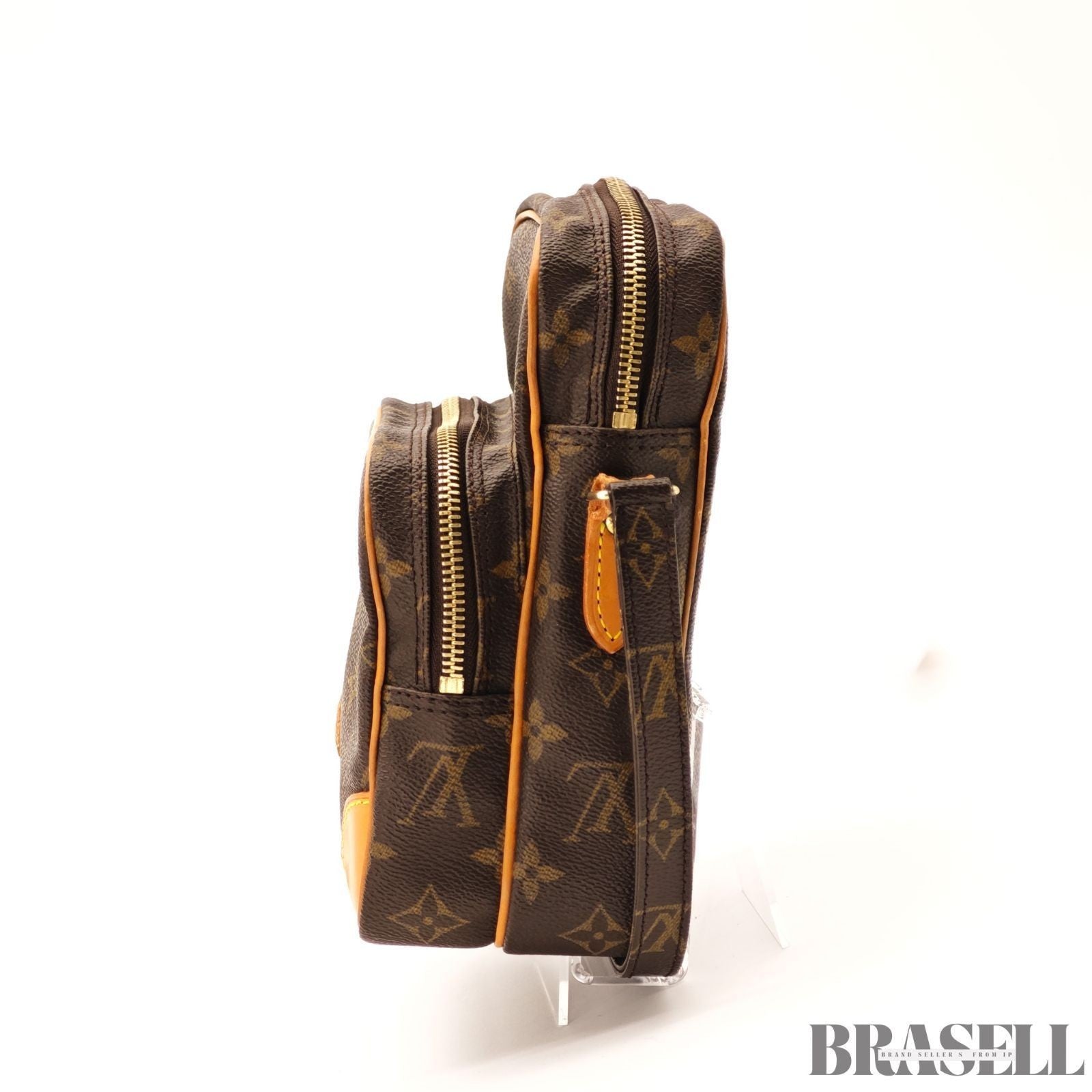 LOUIS VUITTON Amazon Crossbody Shoulder Bag Monogram Leather Brown M45236