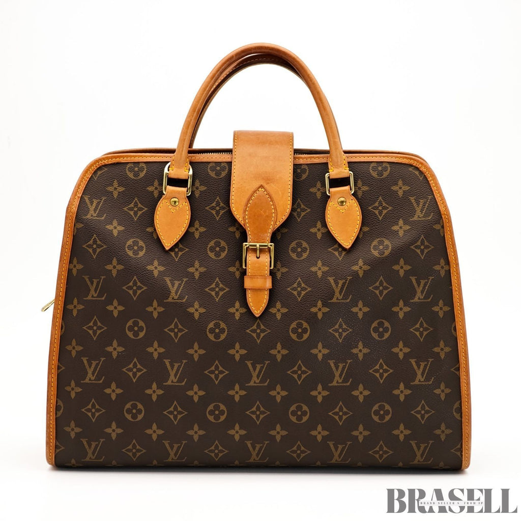 Louis Vuitton Monogram Rivoli M53380 Business Bag Handbag Brown Canvas Unisex