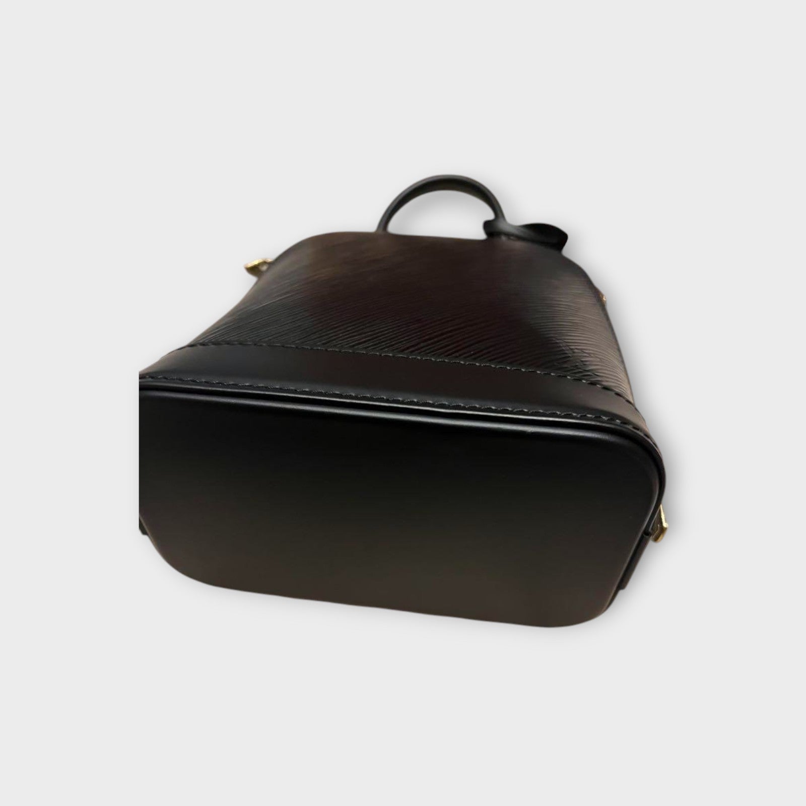Louis Vuitton Alma Backpack Handbag Leather Black M25103