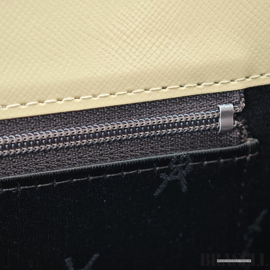 Yves Saint Laurent Vintage Style Top Handle Bag with Logo Hardware