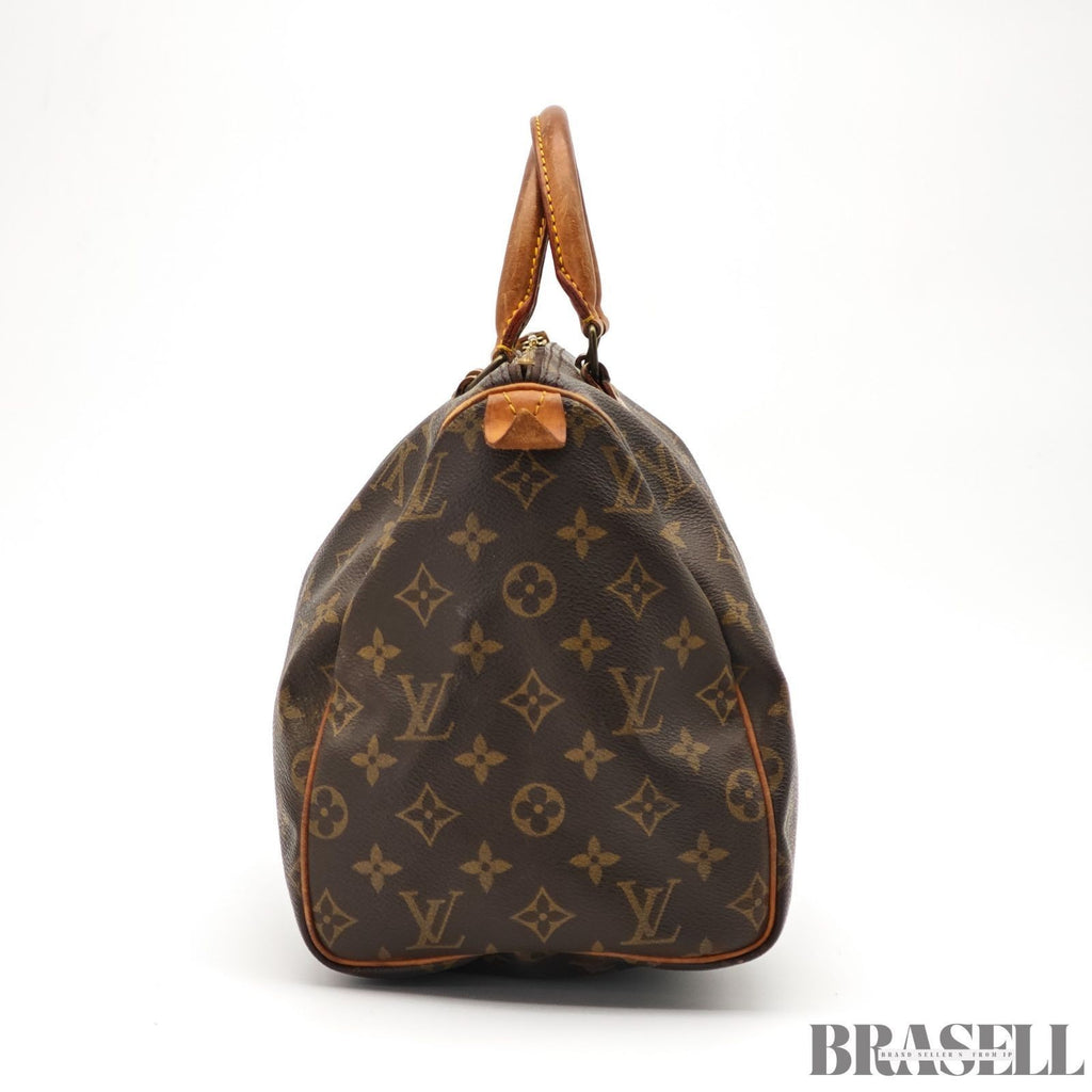 LOUIS VUITTON Monogram Speedy 30 M41526 Handbag Mini Boston Bag Brown Women