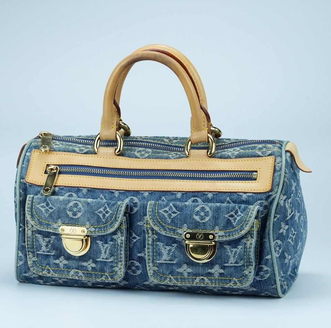 LOUIS VUITTON Monogram Denim Neo Speedy Blue M95019