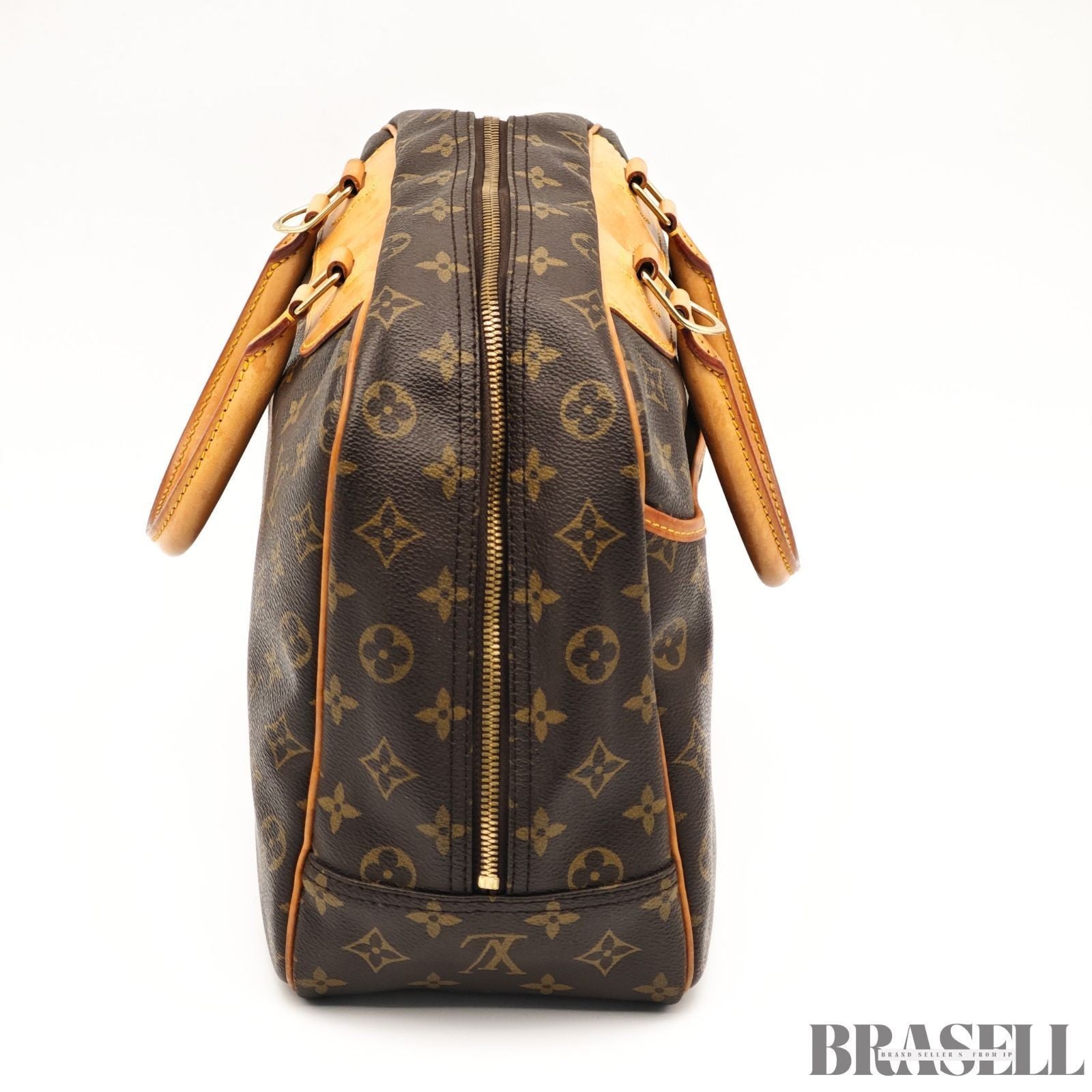 Louis Vuitton M47270 Monogram Deauville Handbag M47270 PVC Coated Canvas Brown