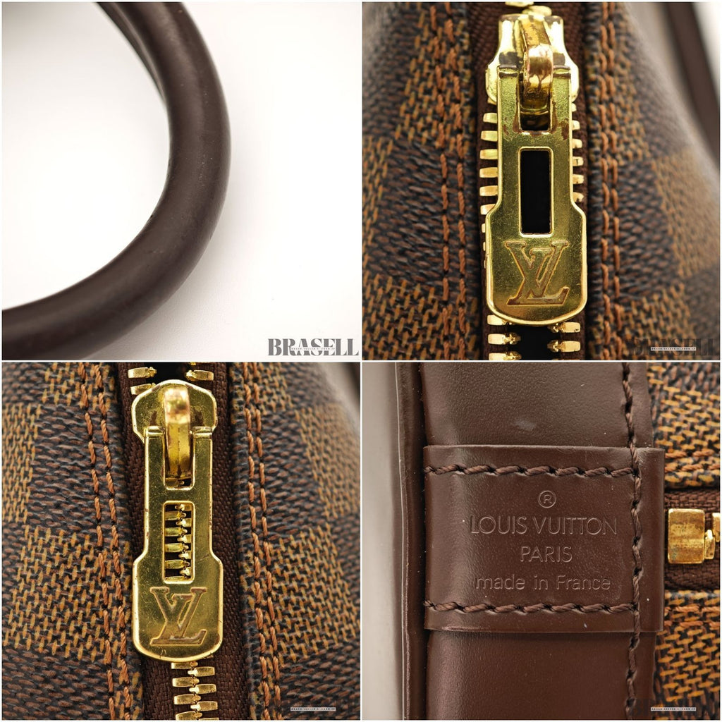 Louis Vuitton Hand Bag N51131 Alma Ebene Damier Canvas Brown FL1014