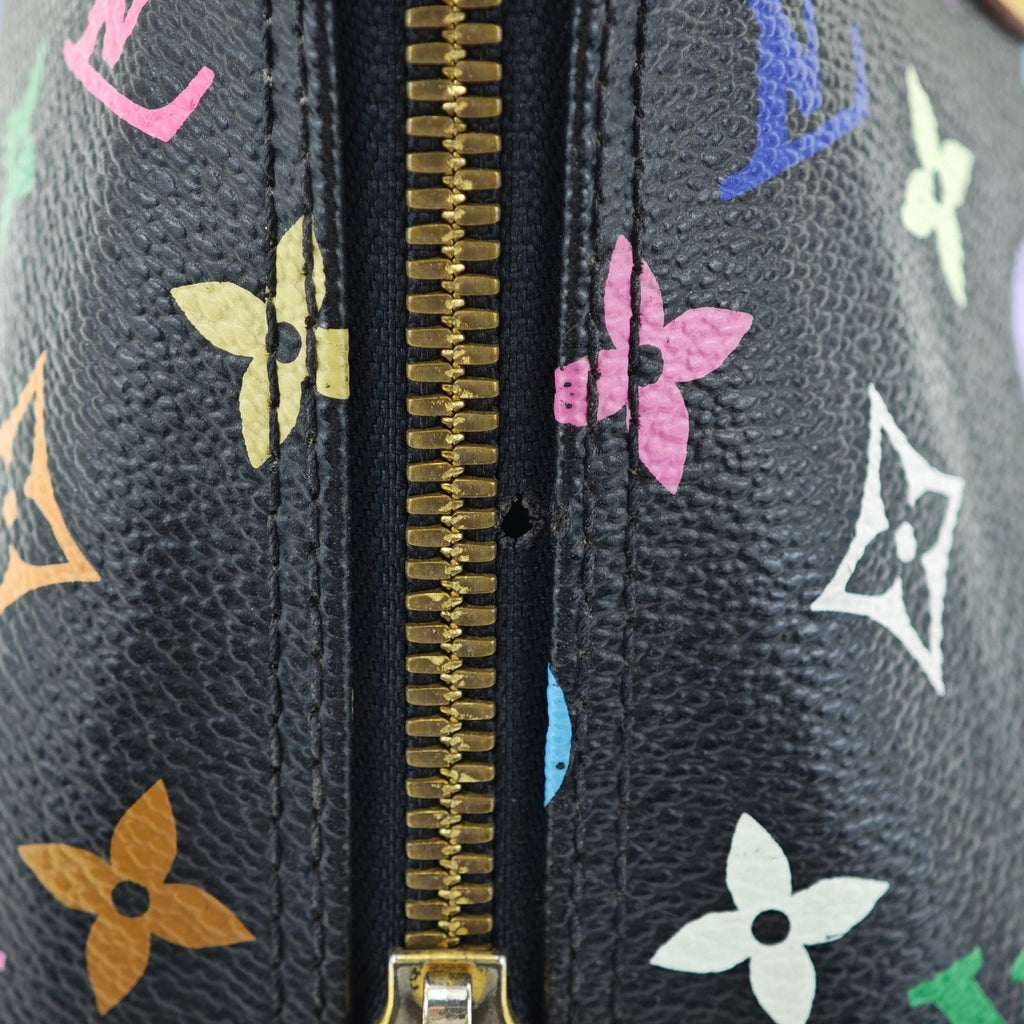 Louis Vuitton Monogram Multicolor Alma Handbag Noir M92646