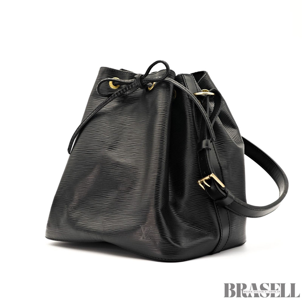 Louis Vuitton Epi Petit Noé Noir M59012 Bucket One Shoulder Bag Black Women