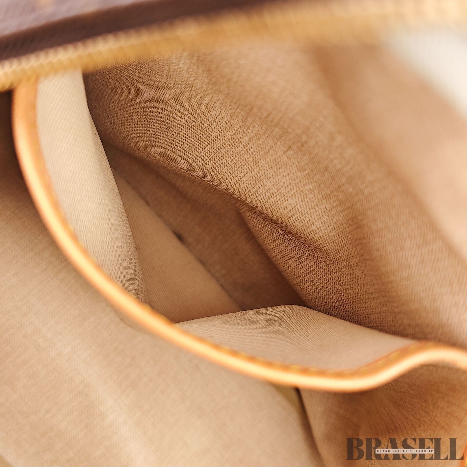 LOUIS VUITTON Deauville Hand Bag Monogram Leather Canvas Brown M47270 MB0055
