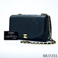 Chanel Diana 25 Shoulder Bag A01165 Flap Bag Black Women With Authenticity Card