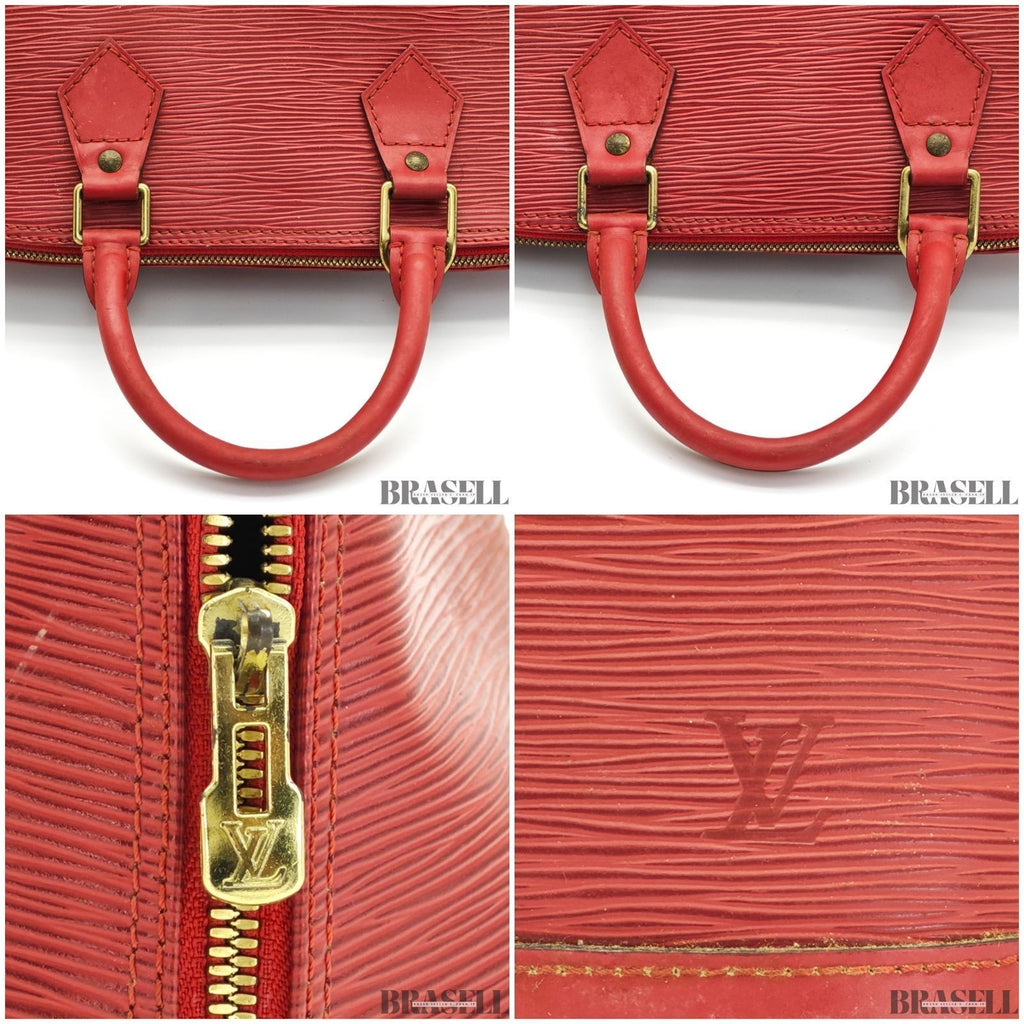 LOUIS VUITTON Alma PM M52147 Red Epi Leather Handbag Women’s
