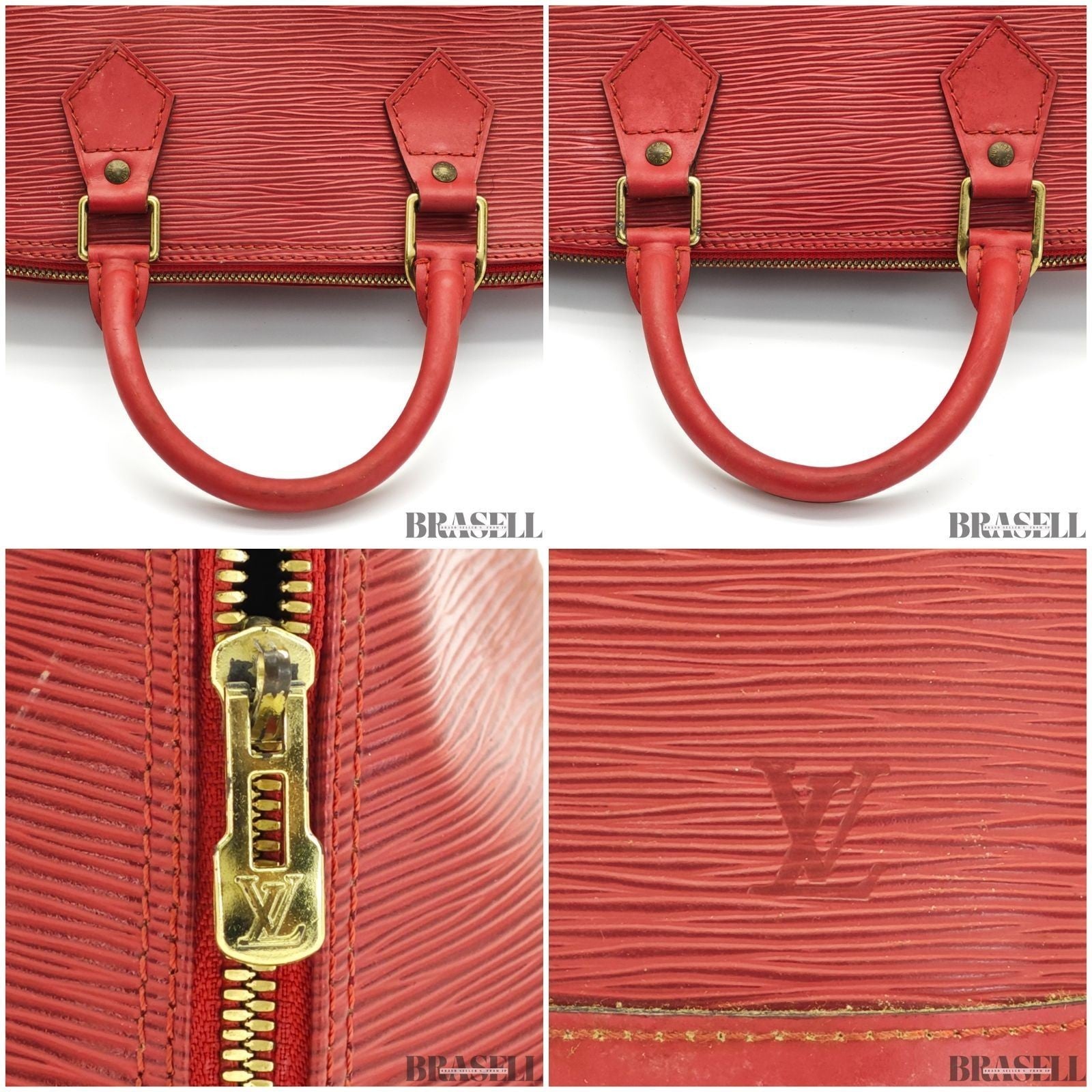 LOUIS VUITTON Alma PM M52147 Red Epi Leather Handbag Women’s